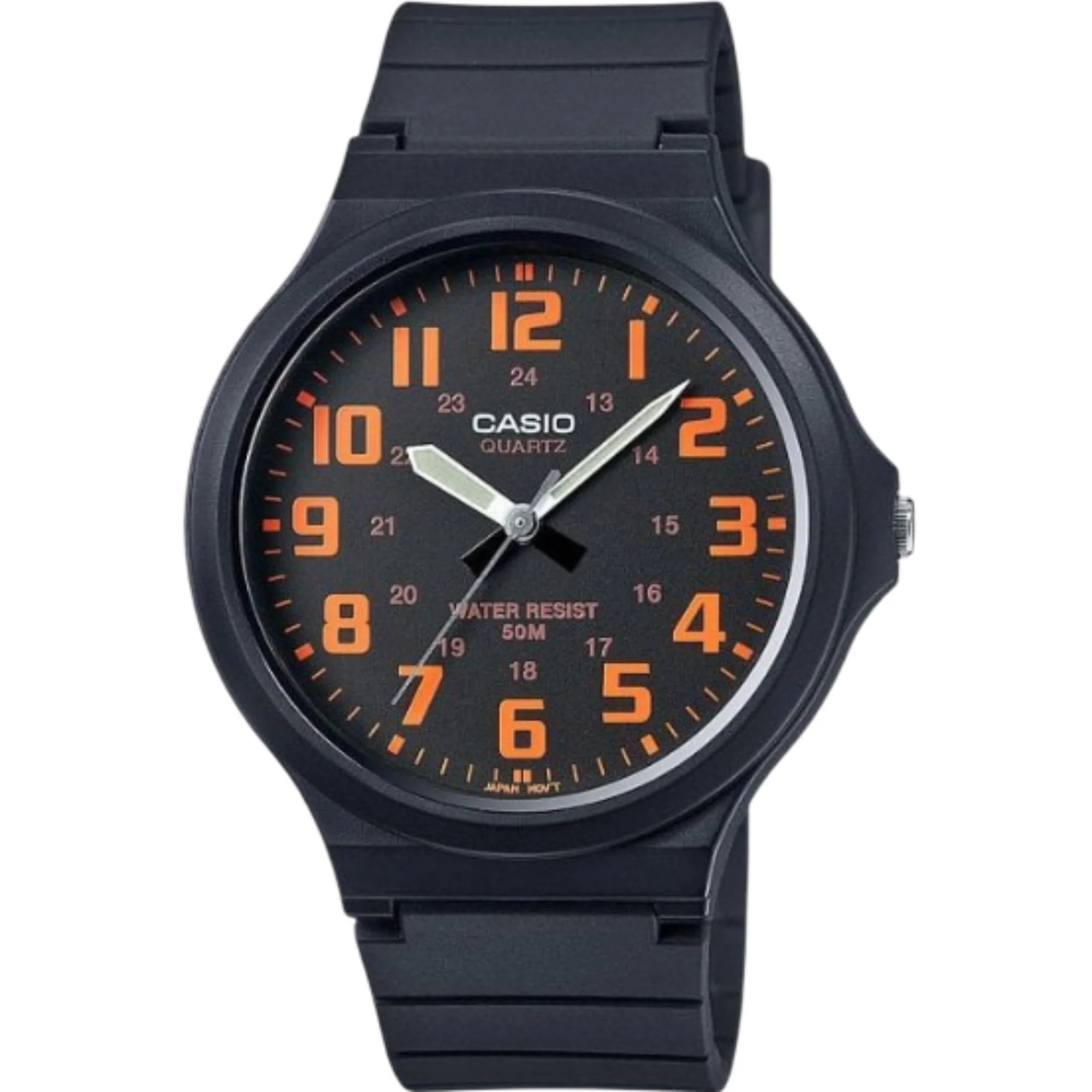 Casio Collection Quartz Black Dial Black Resin Strap Men's Watch MW-240-4BVEF - Image 6