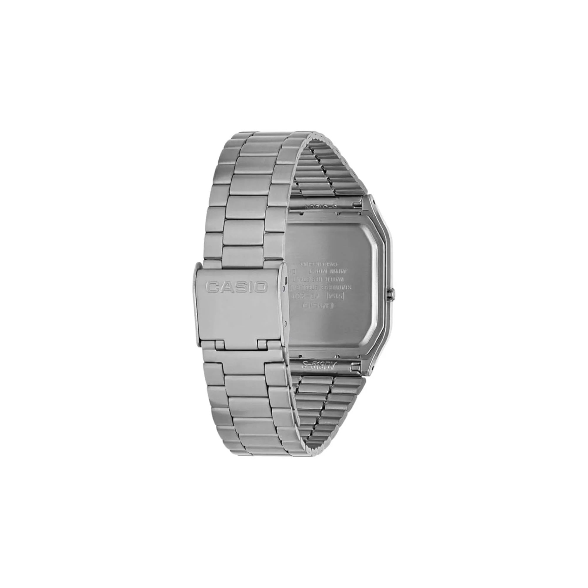 Casio Collection Quartz Black Dial Steel Strap Unisex Watch AQ-230A-1DMQYES - Image 3