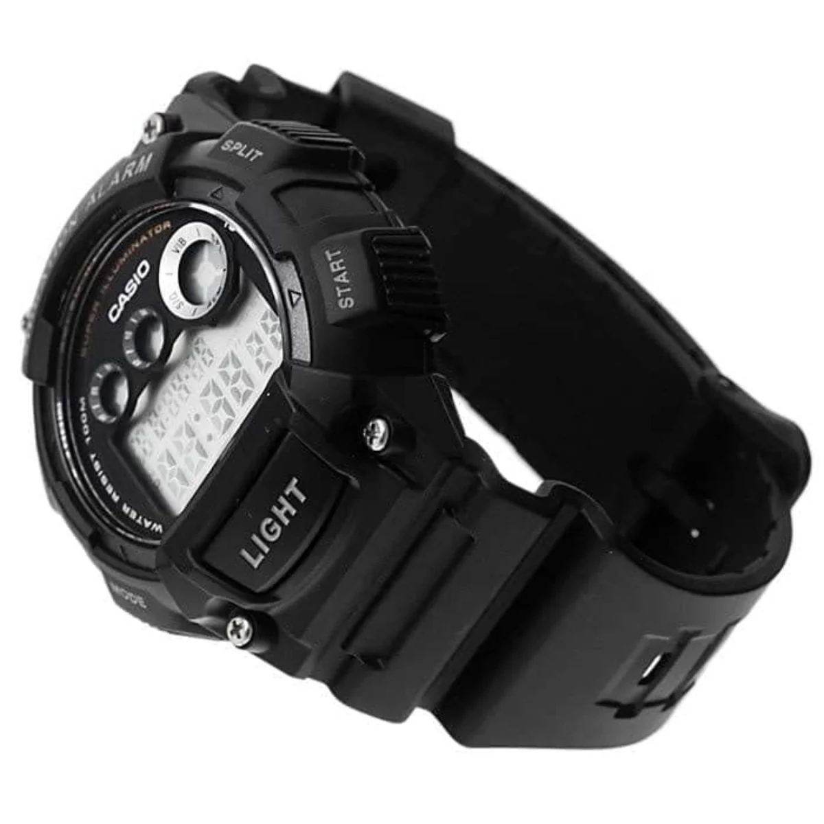 Casio Collection Quartz Digital Black Resin Strap Unisex Watch W-735H-1AVEF - Image 4
