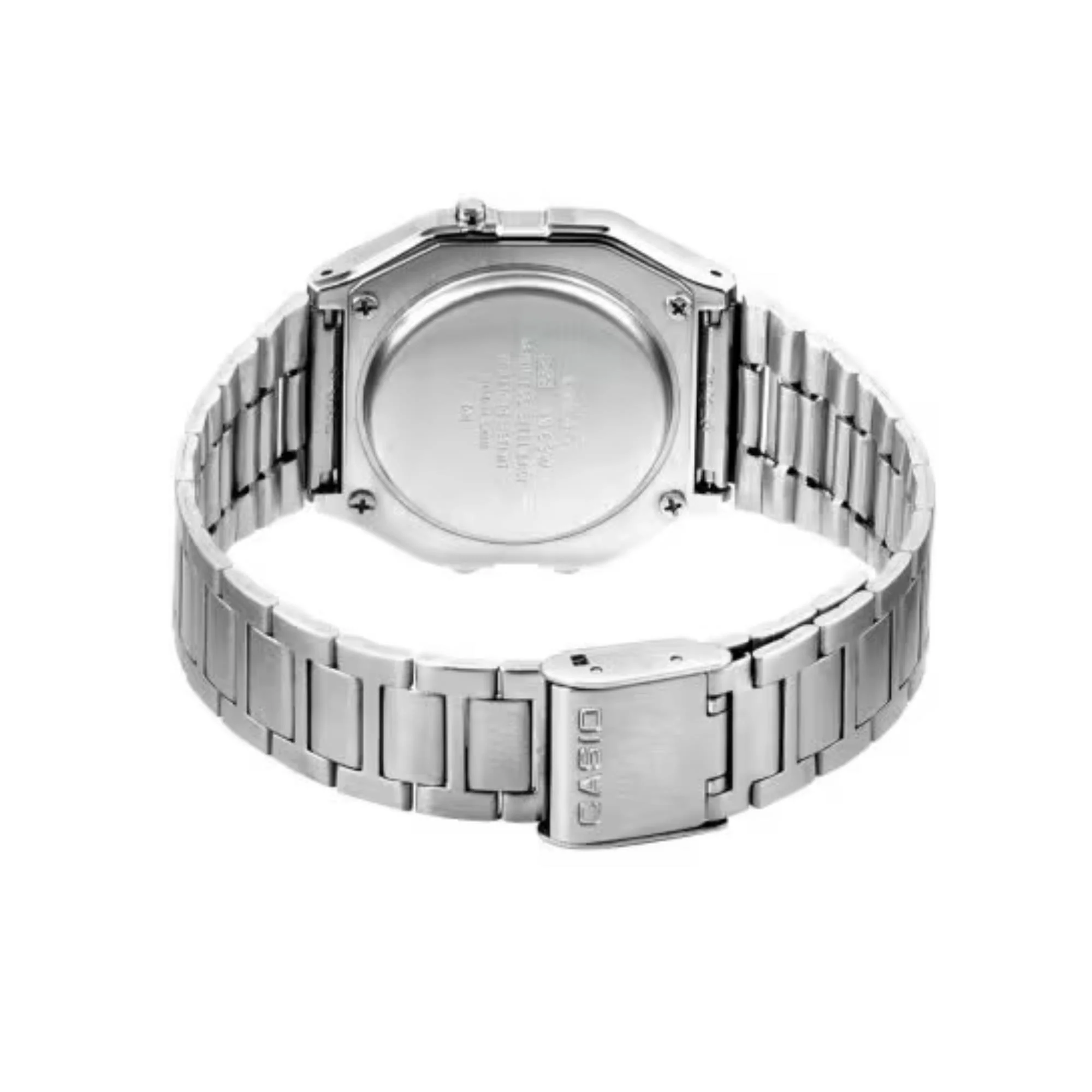 Casio Collection Quartz Digital Steel Strap Unisex Watch A163WA-1QES - Image 6