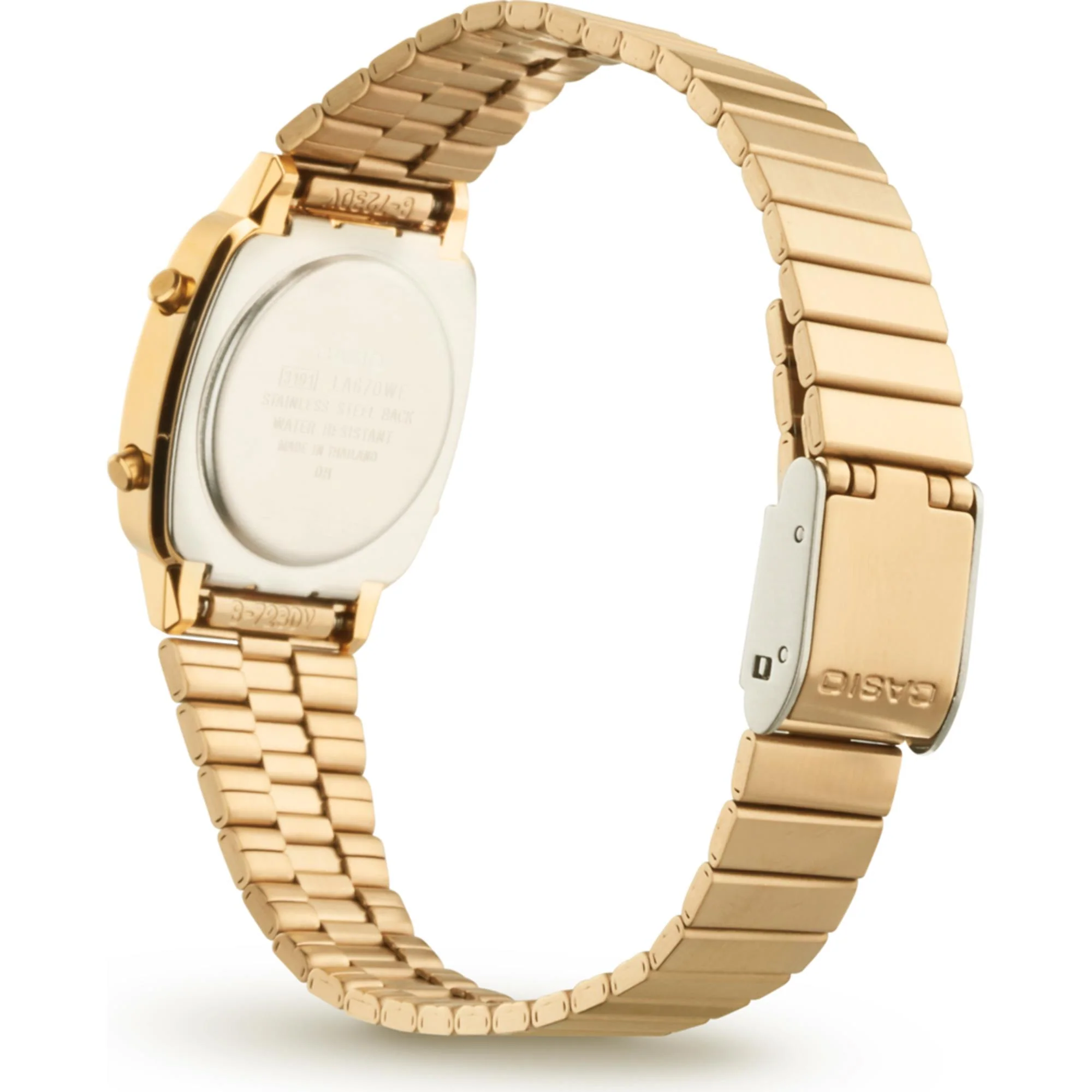 Casio Collection Classic Quartz Gold Dial Stainless Steel Strap Ladies Watch LA670WEGA-9EF - Image 8