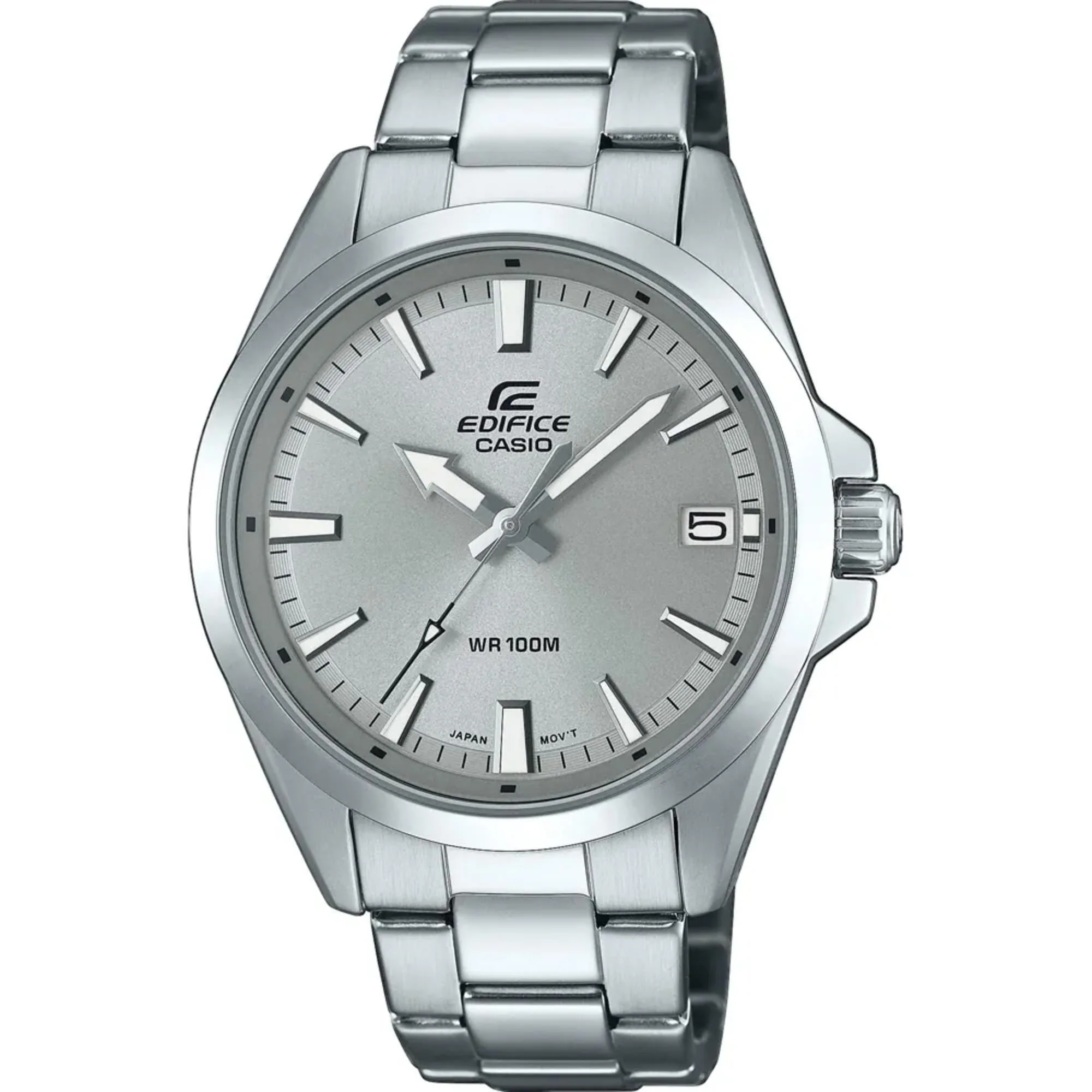 Casio Edifice Classic 40mm Stainless Steel Watch with Black Dial EFV-100D-8AVUEF - Image 4