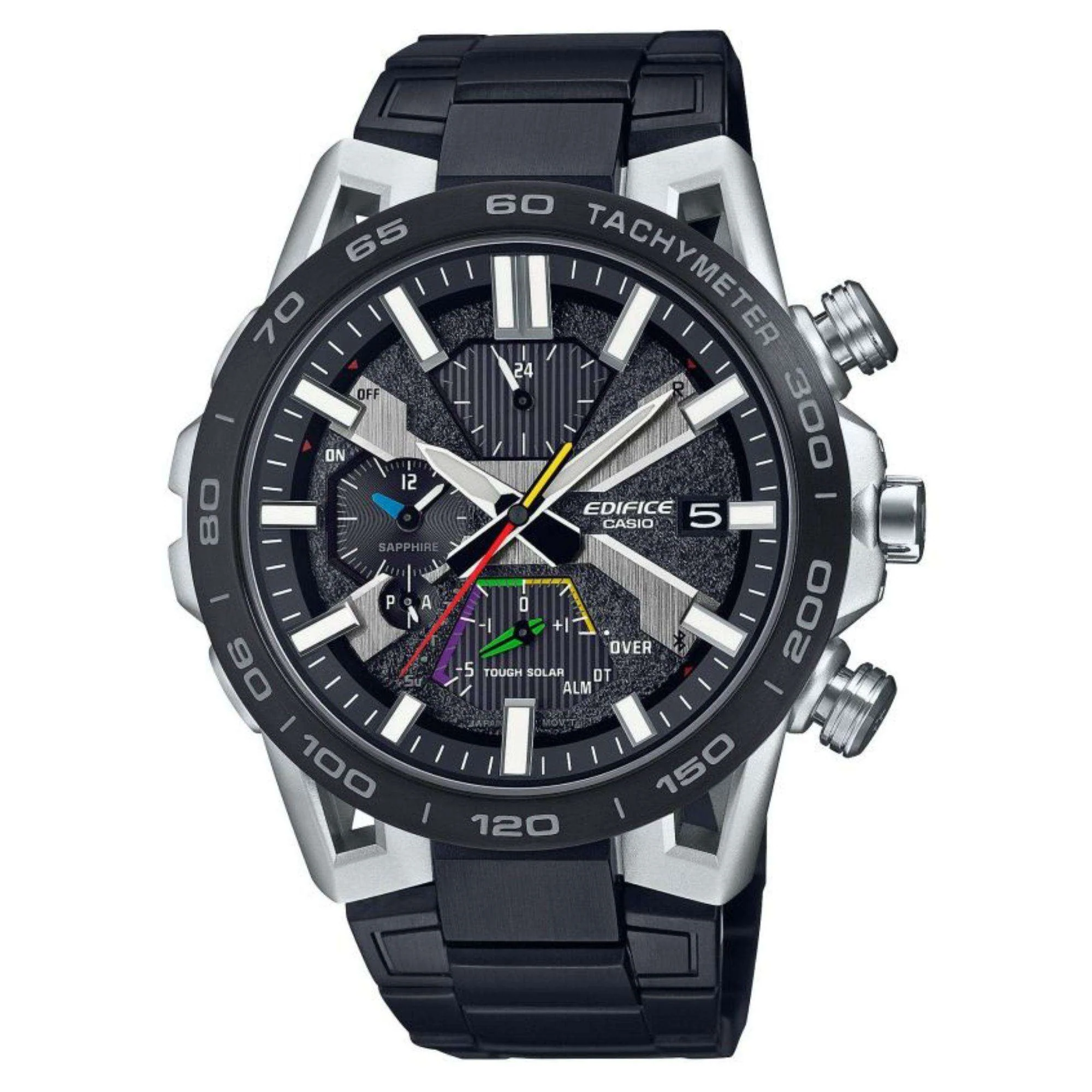 Casio Edifice Sospensione Solar Bluetooth Chronograph Grey Dial Men's Watch EQB-2000DC-1AER - Image 8