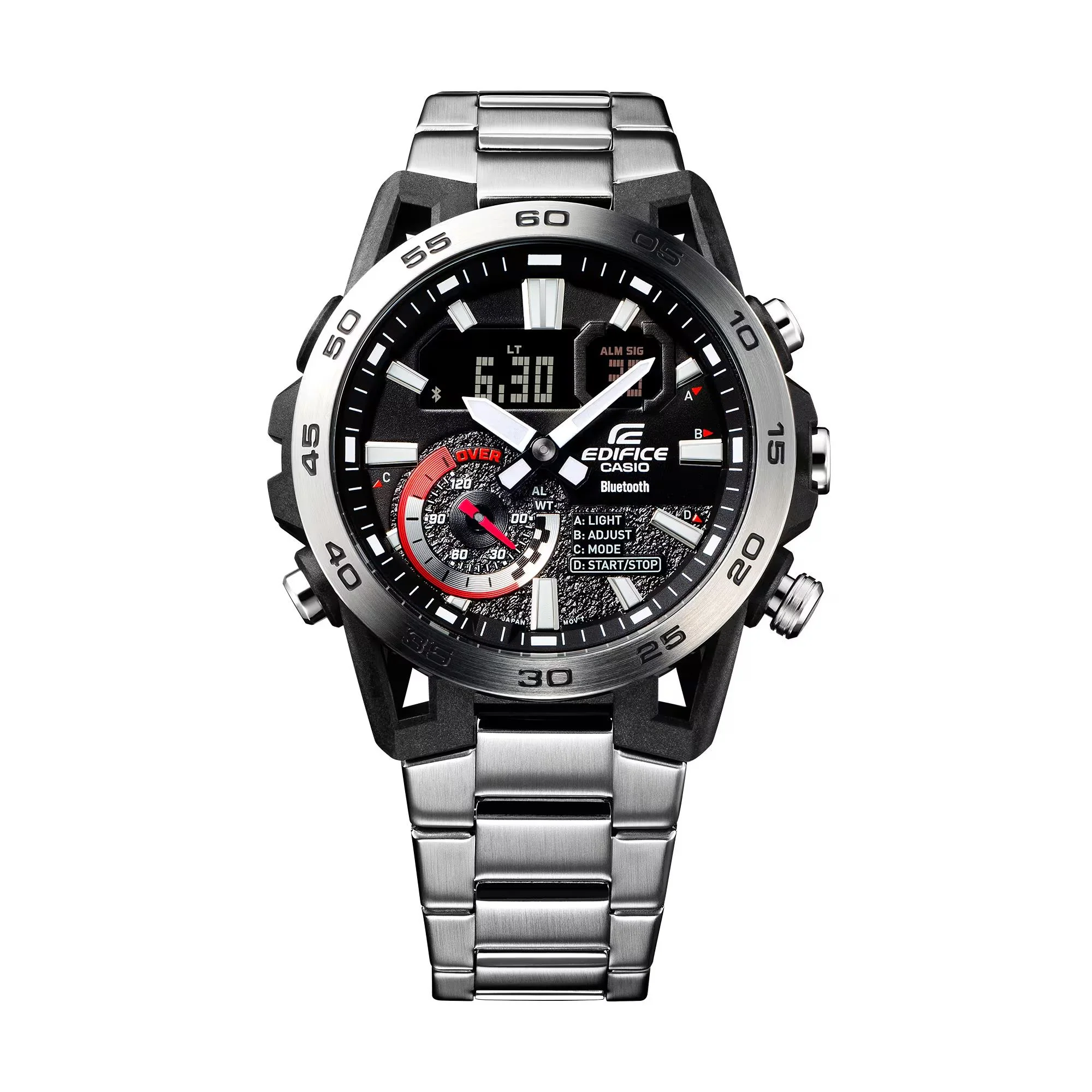 Casio Edifice Steel Bluetooth Carbon Resin Chronograph Mens Watch ECB-40D-1AEF - Image 6