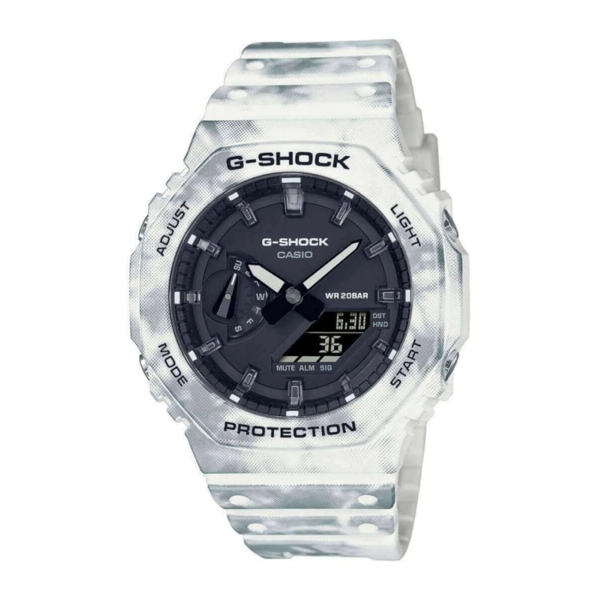 Casio G-Shock Frozen Forest Snow Camo Series Mens Watch GAE-2100GC-7AER - Image 5