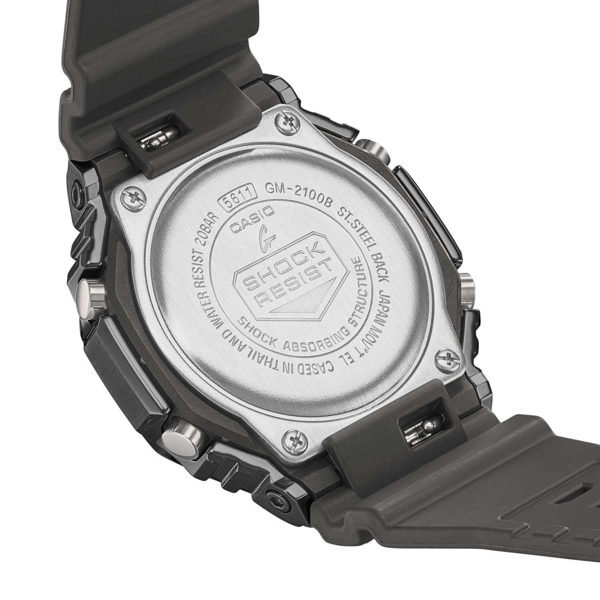 Casio G-Shock CasiOak Red Dial Alarm Chronograph Watch GM-2100B-4AER - Image 5