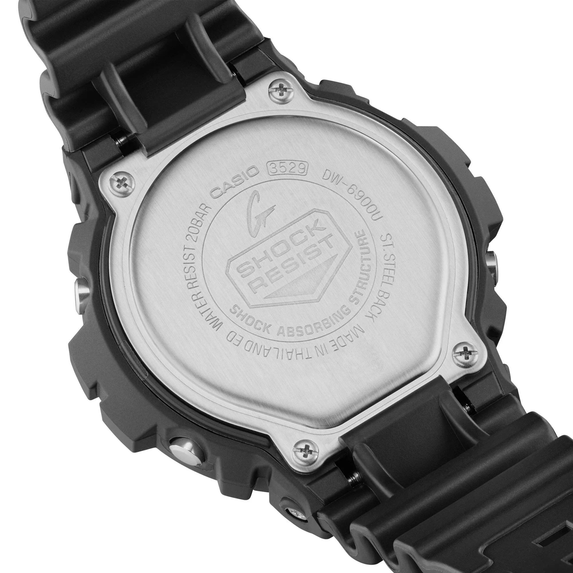Casio G-Shock Classic Digital Black Resin Strap Men's Watch DW-6900U-1ER - Image 6