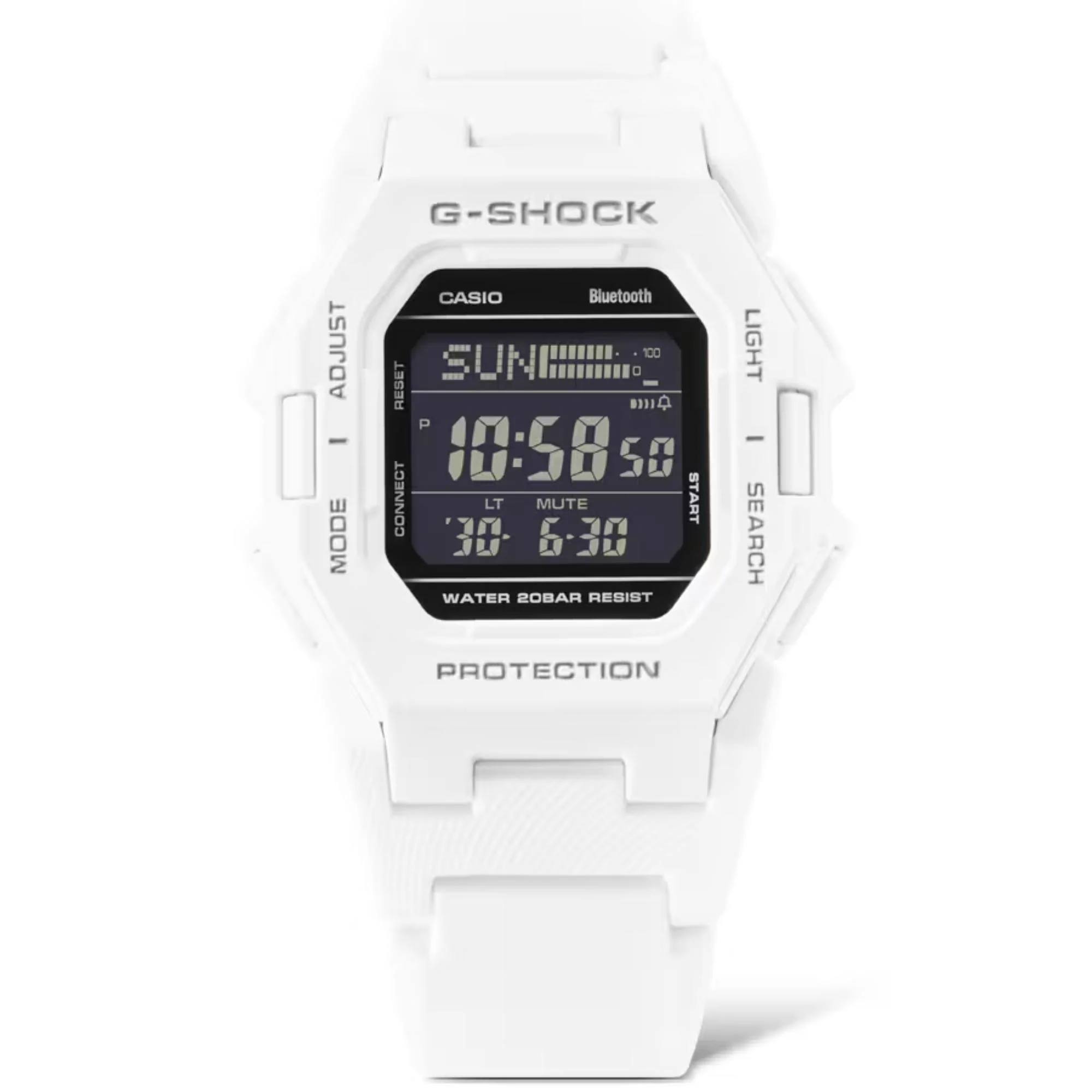 Casio G-Shock Core Digital White Resin Strap Men’s Watch GD-B500-7ER - Image 3