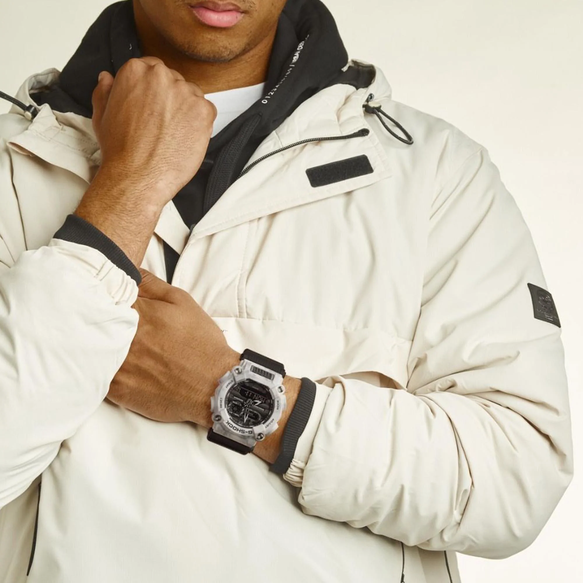 Casio G-Shock Snow Camo Series Quartz Black Dial Grey Resin Strap Mens Watch GA-900GC-7AER - Image 11