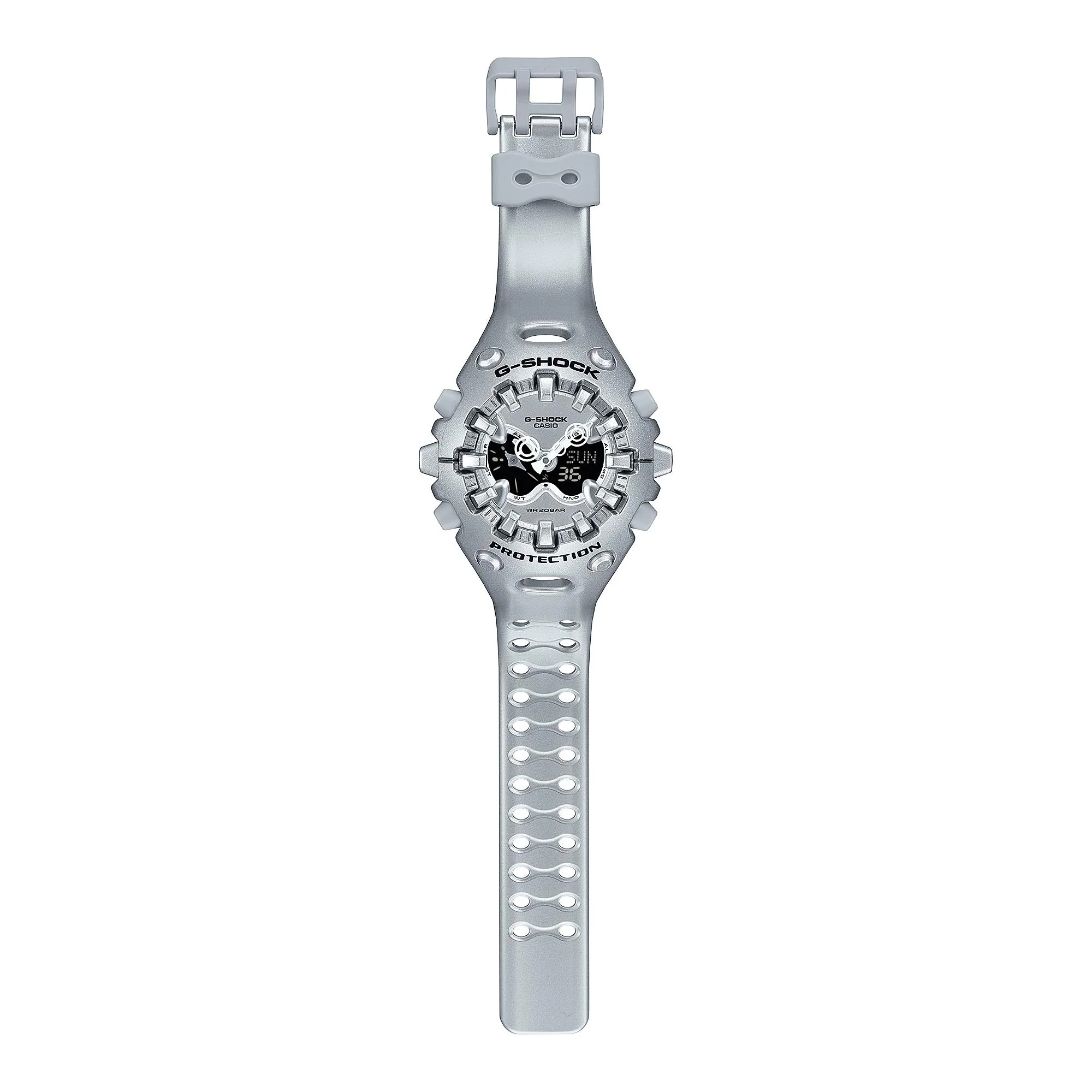 Casio G-Shock GA-V01 Series Quartz Grey Digi-Analogue Resin Strap Men's Watch GA-V01A-8AER - Image 9