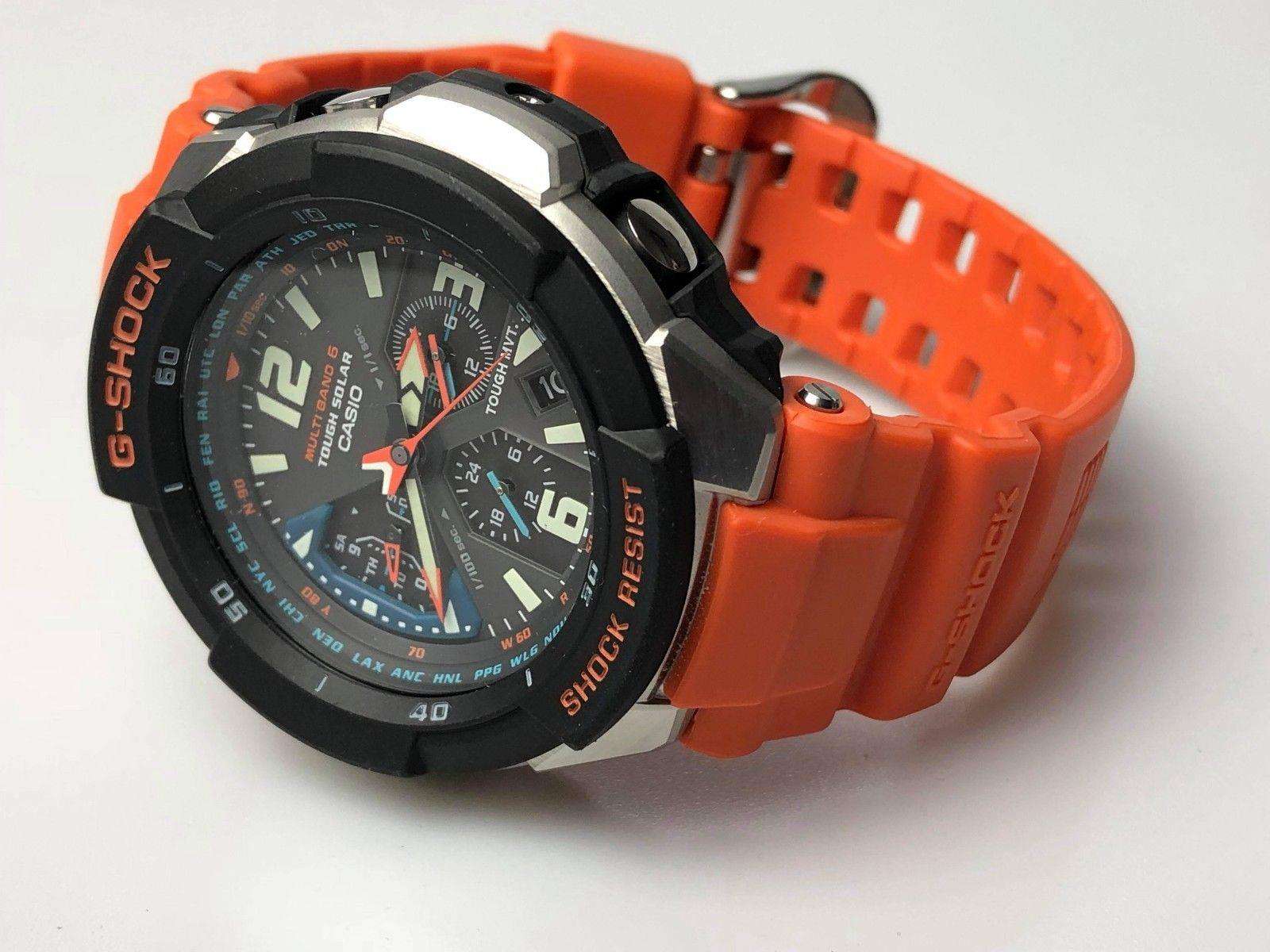 Casio G-Shock Master of G Gravitydefier Orange Strap Men’s Alarm Chronograph GW-3000M-4AER - Image 5