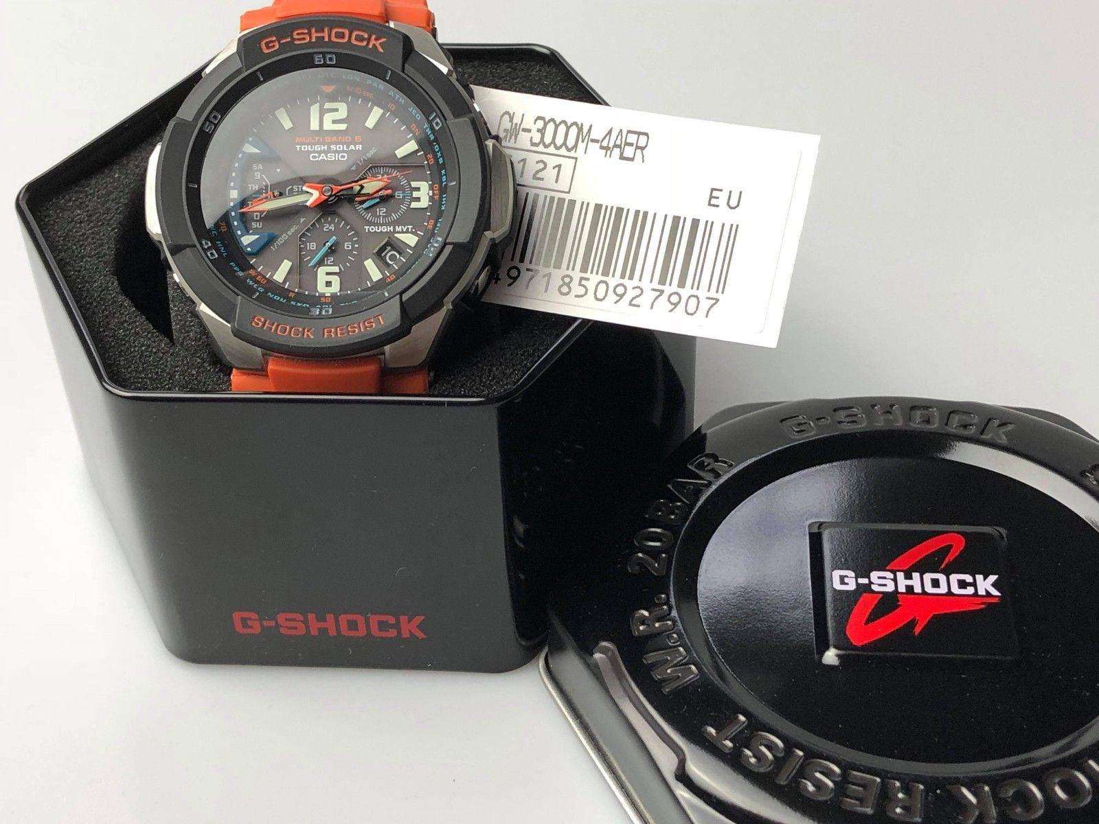 Casio G-Shock Master of G Gravitydefier Orange Strap Men’s Alarm Chronograph GW-3000M-4AER - Image 7
