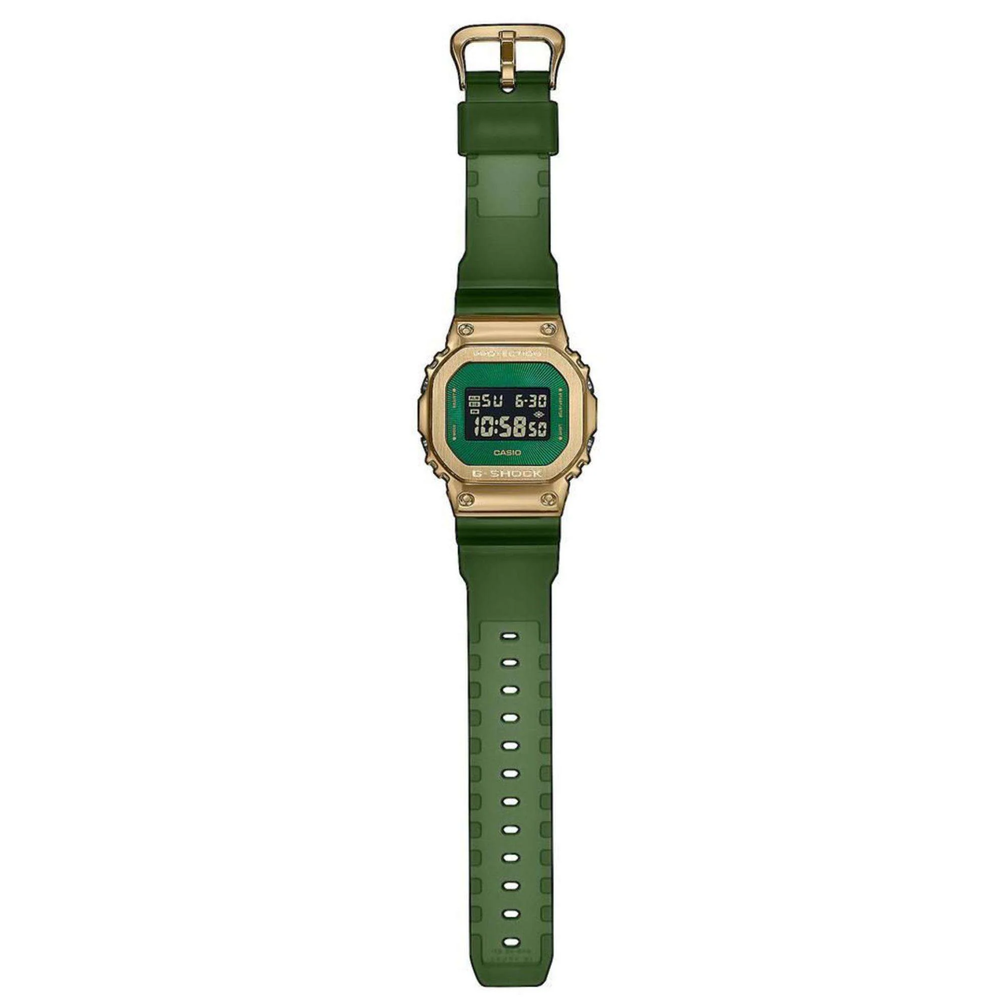 Casio G-Shock Green & Gold Men's Watch GM-5600CL-3ER - Image 2