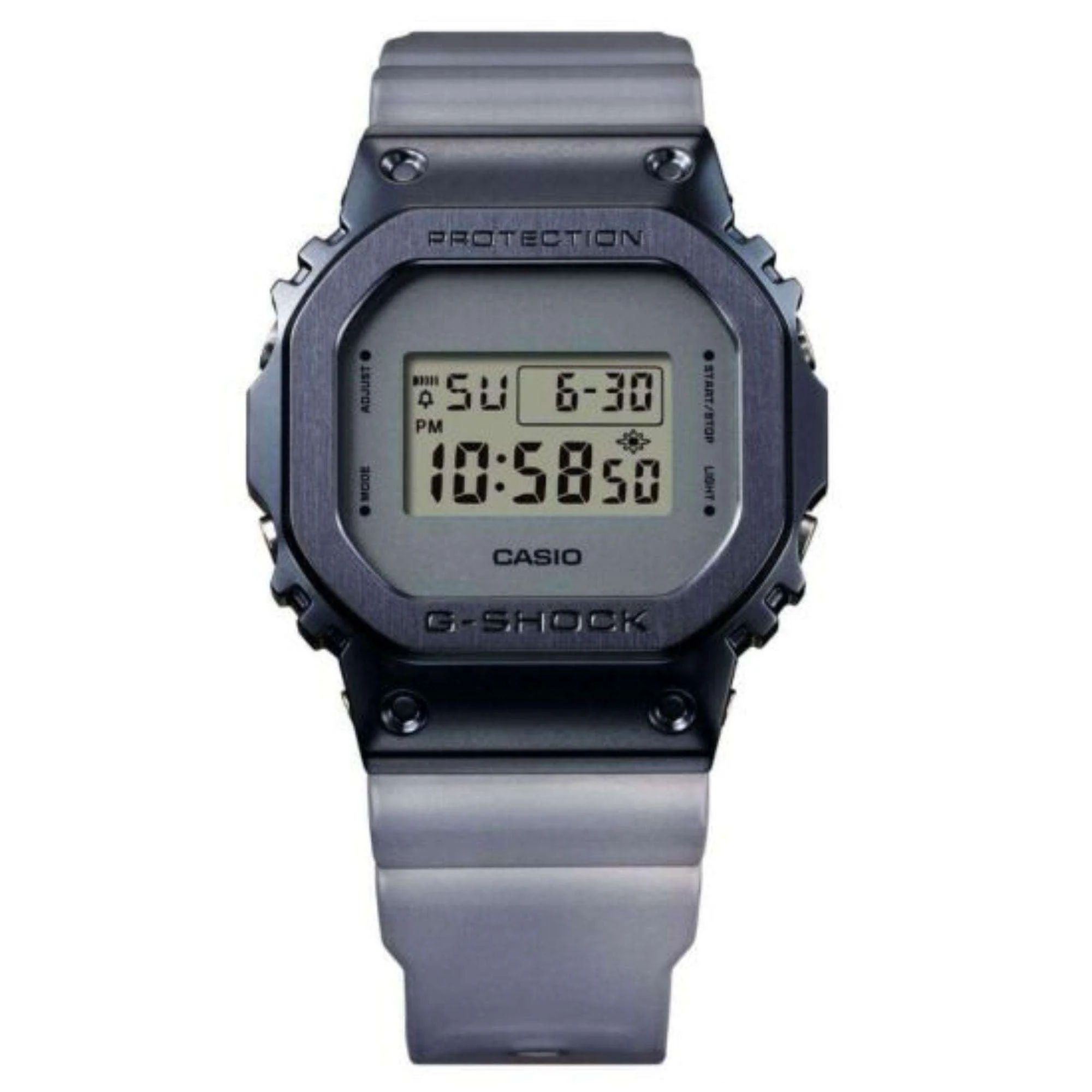 Casio G-Shock Mystic Fog Quartz Metal Bezel Grey Face Resin Strap GM-5600MF-2ER - Image 2