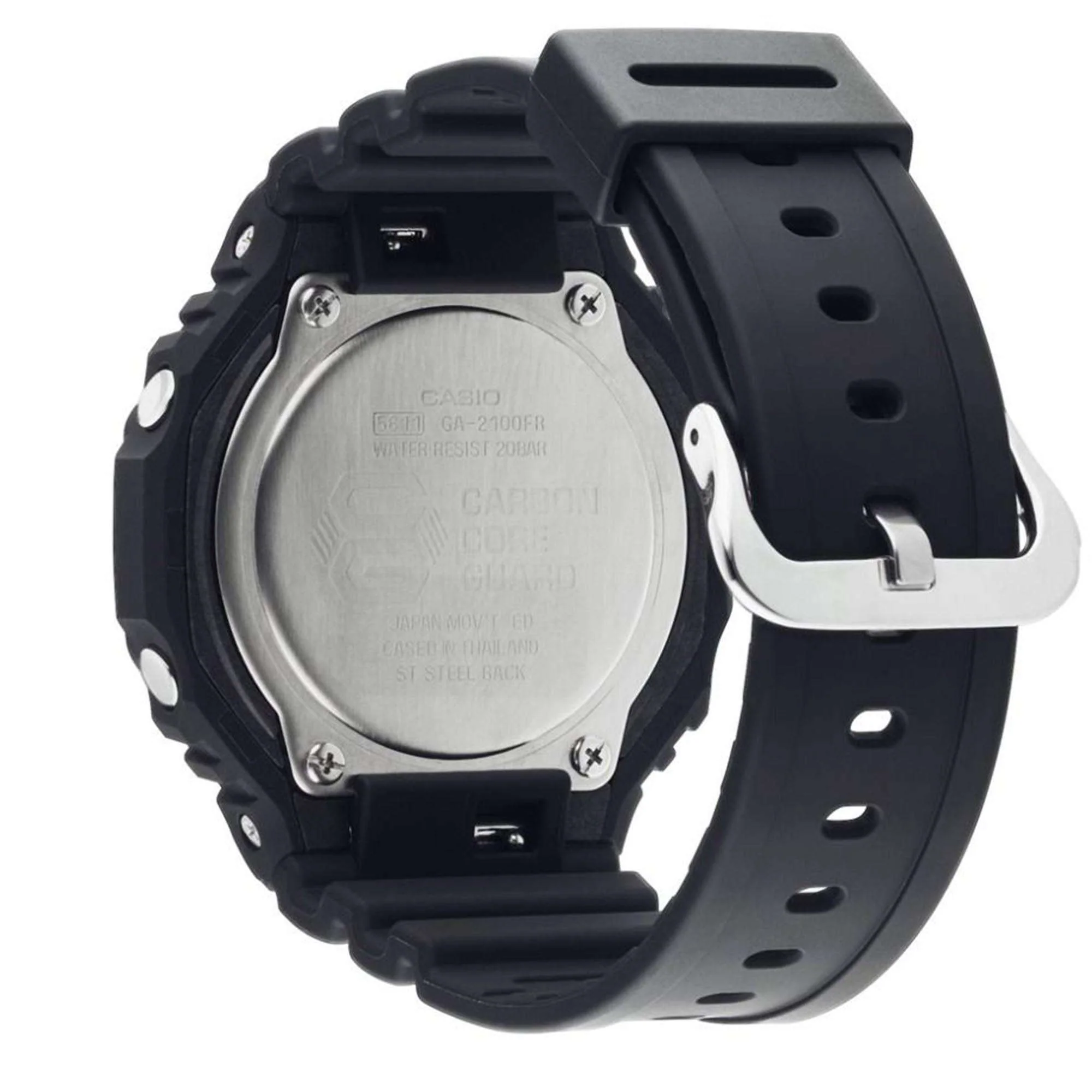 Casio G-Shock Octagon Quartz Black Dial Resin Strap Men's Watch GA-2100-1A3ER - Image 3