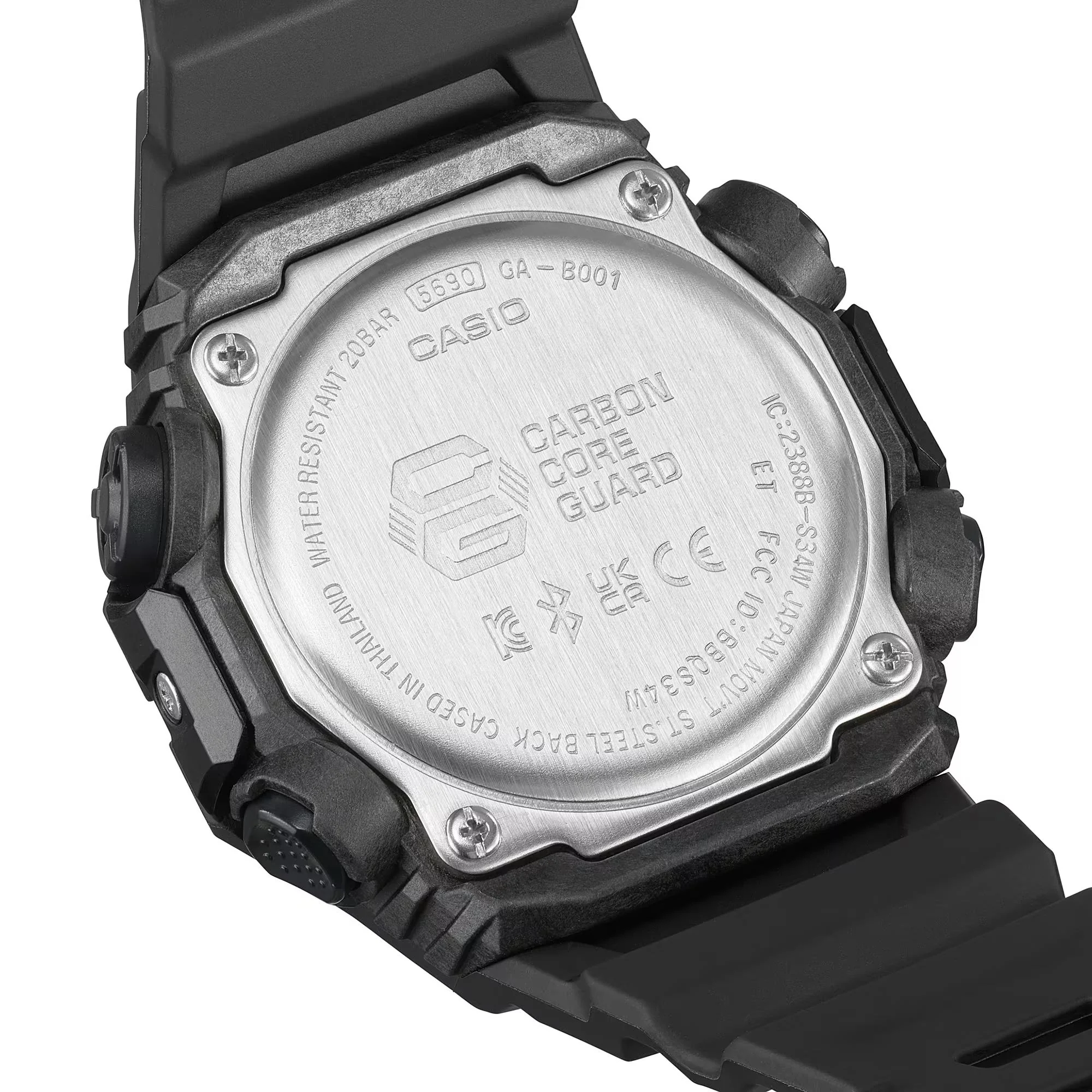 Casio G-Shock Quartz Black Dial Black Resin Strap Mens Watch GA-B001-1AER - Image 18