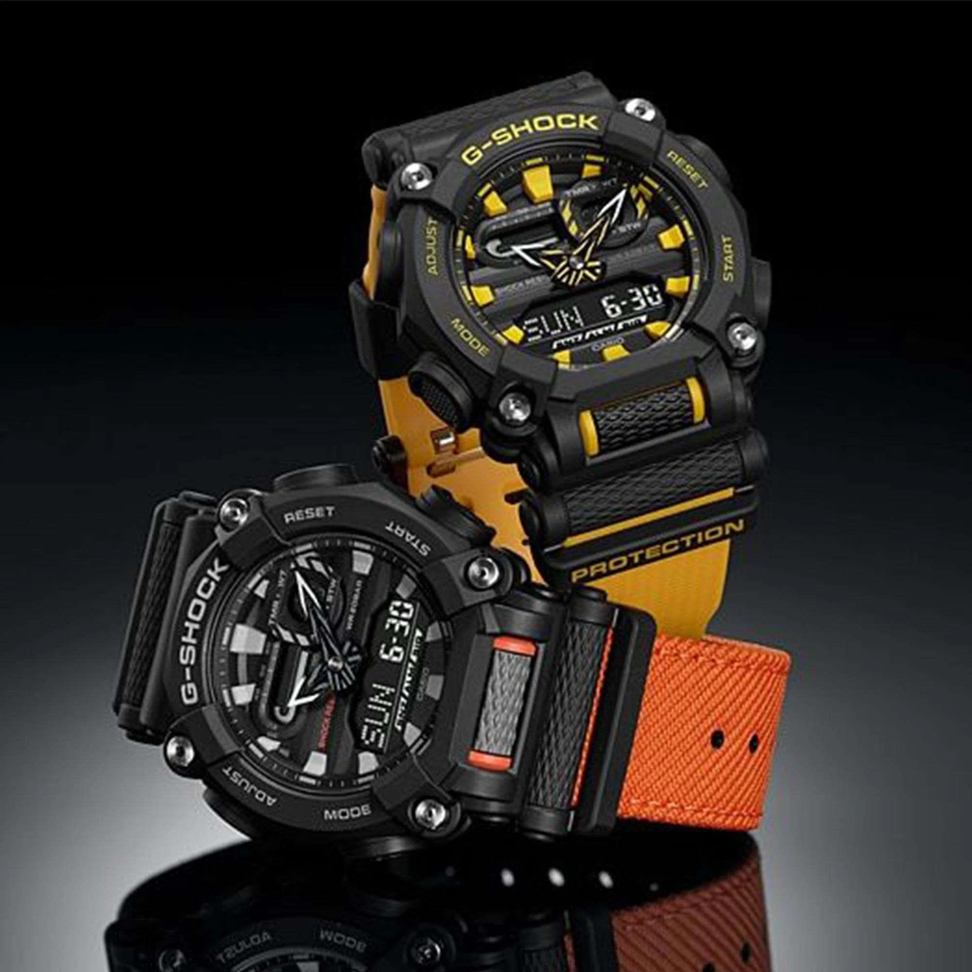 Casio G-Shock Quartz Black Dial Resin Strap Mens Watch GA-900A-1A9ER - Image 16