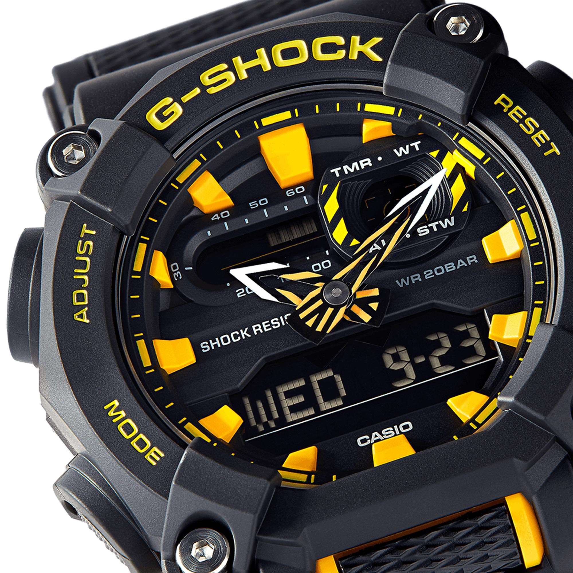 Casio G-Shock Quartz Black Dial Resin Strap Mens Watch GA-900A-1A9ER - Image 2