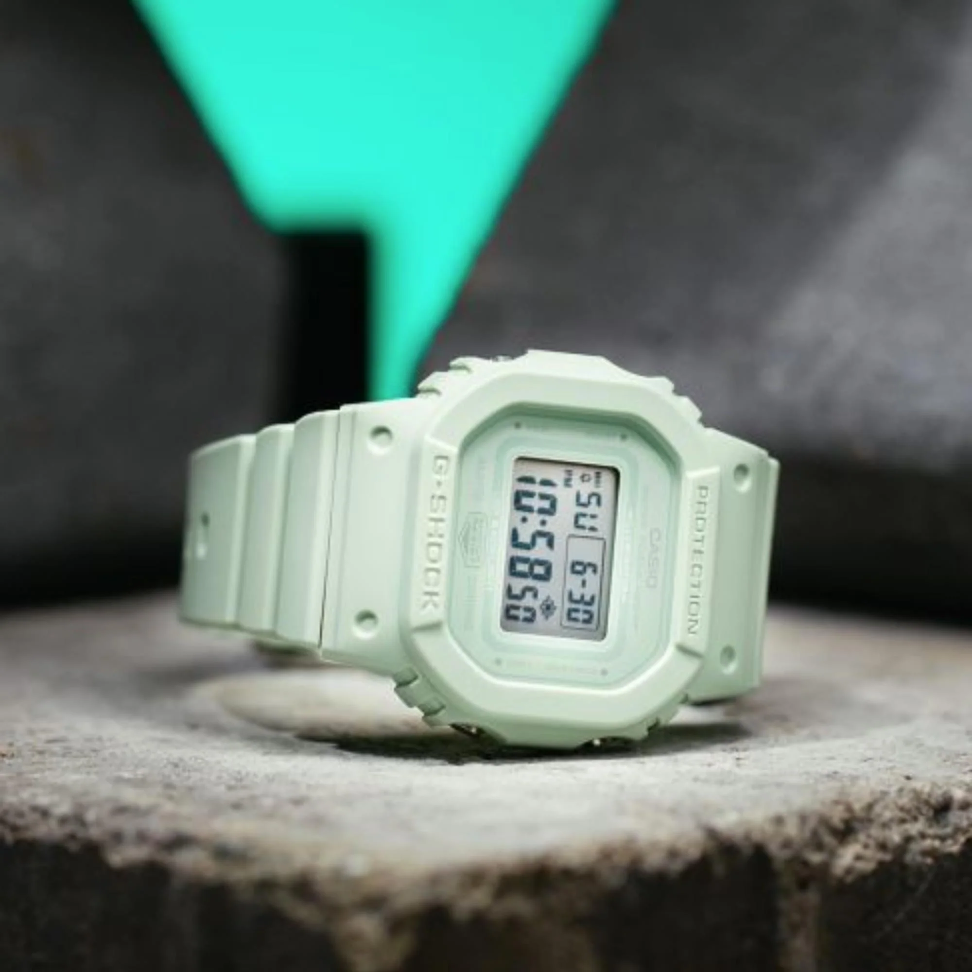 Casio G-Shock Quartz Green Dial Green Resin Strap GMD-S5600BA-3ER - Image 4