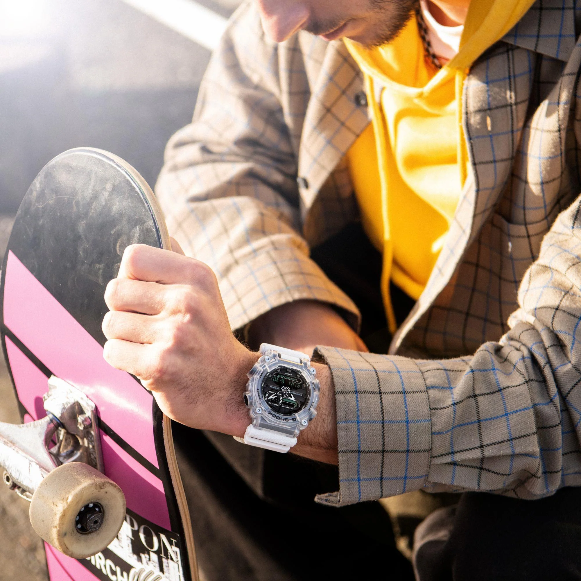 Casio G-Shock "Sound Wave" Translucent Digi-Analog Men's Watch GA-900SKL-7AER - Image 15