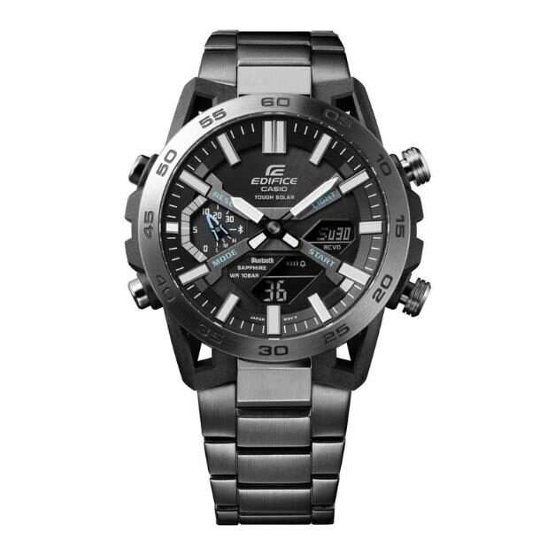 Casio Edifice Sospensione Bluetooth Tough Solar Chronograph Black Bracelet Men's Watch ECB-2000DC-1AEF - Image 4