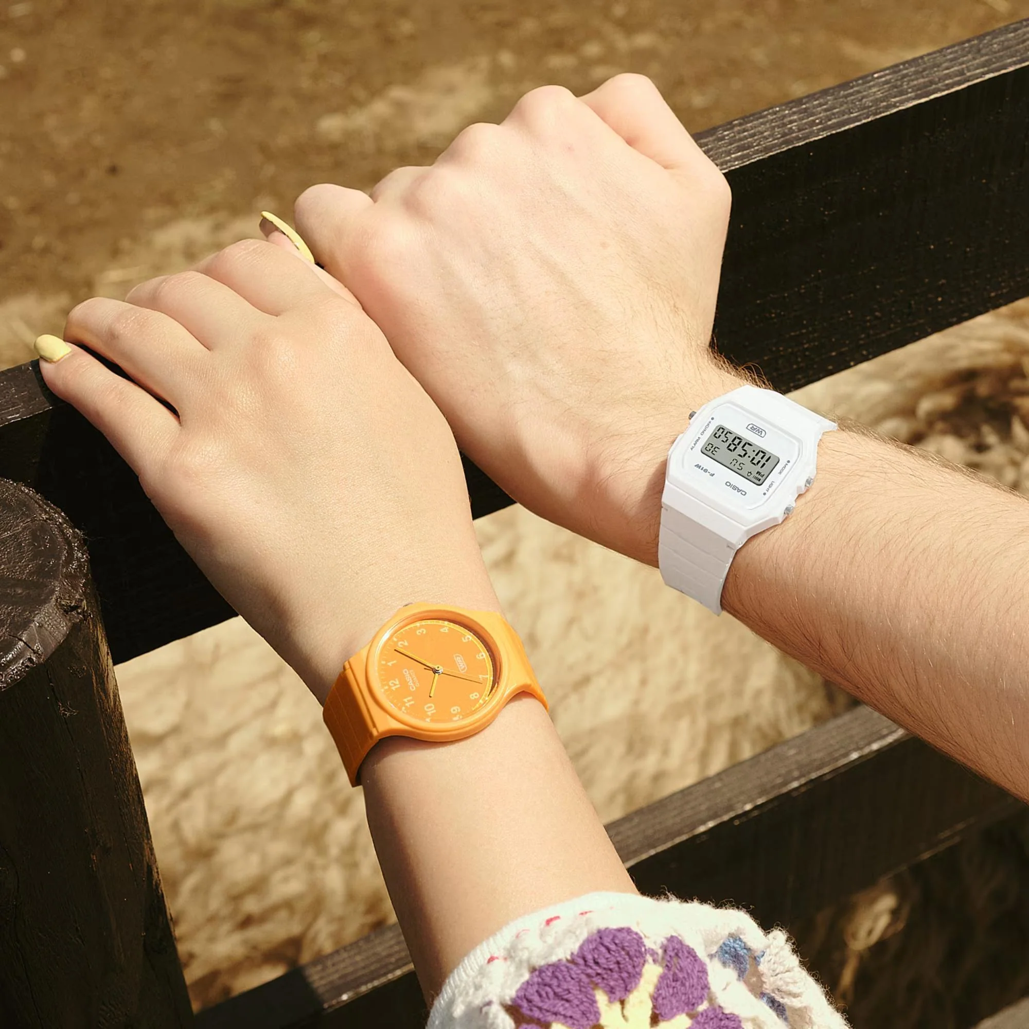 Casio Timeless Classic Analog Orange Dial Resin Strap Unisex Watch MQ-24B-9BEF - Image 12