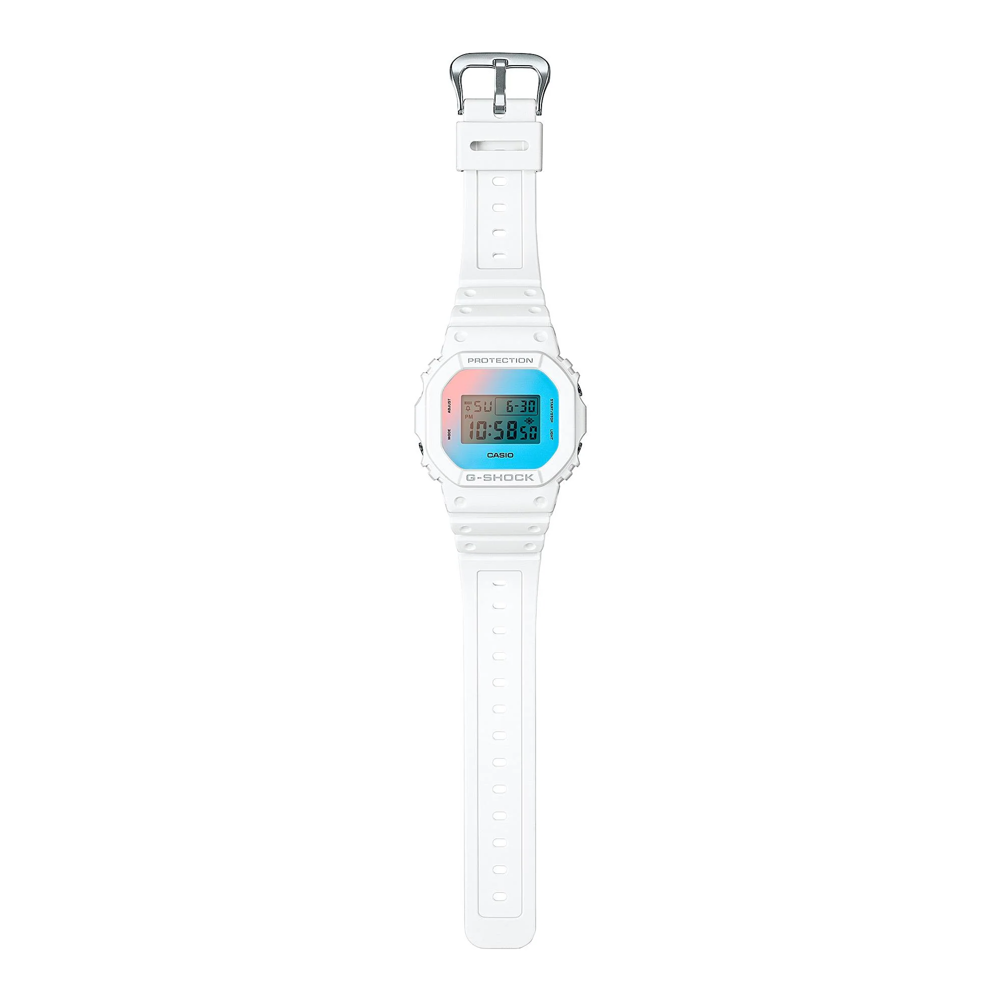Casio G-Shock Digital White Resin Strap Men's Watch DW-5600TL-7ER - Image 5