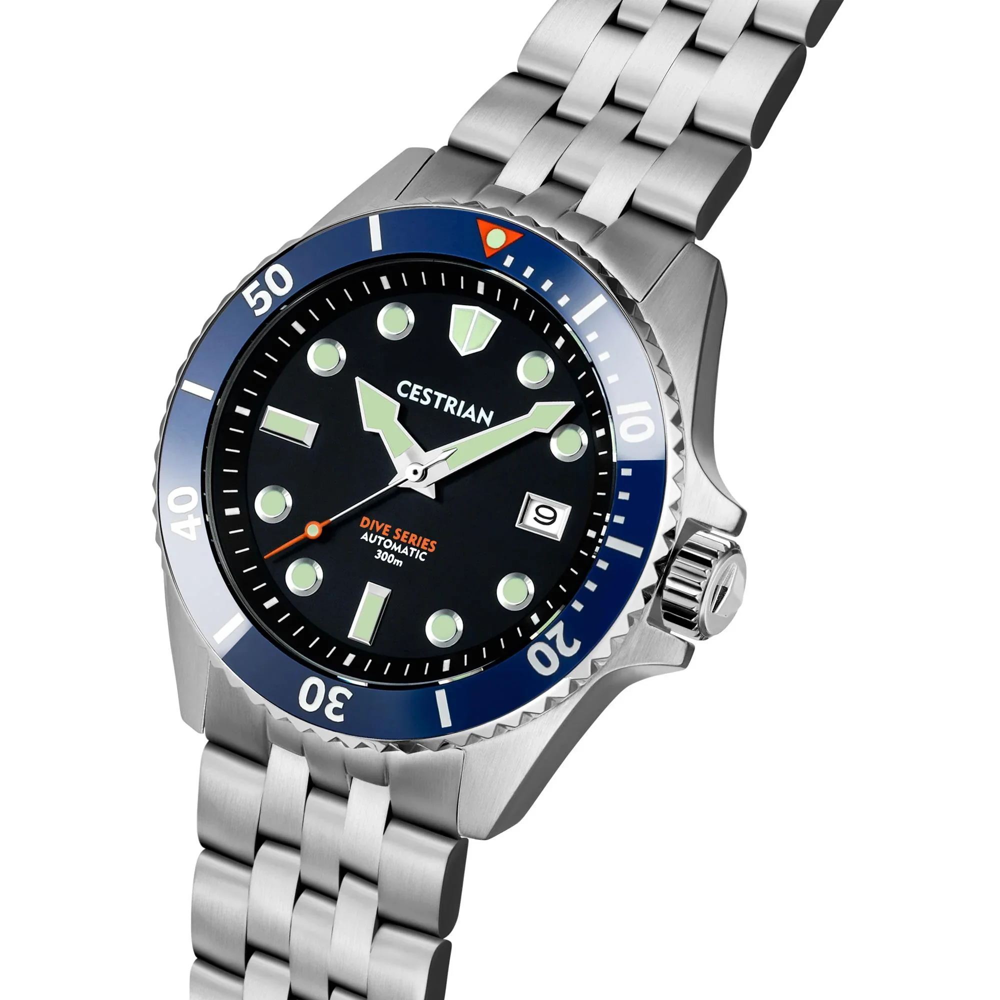 Cestrian Dive Series V2 Black Dial Steel Strap Men's Watch CD111B0772 - Image 3