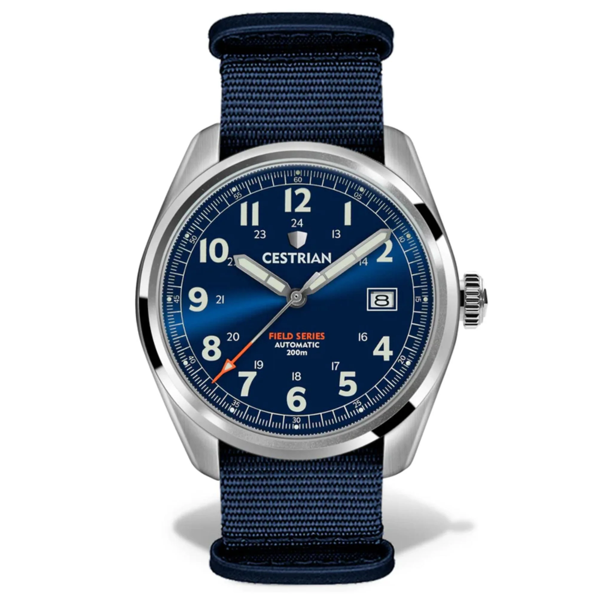 Cestrian Field Series Automatic Blue Dial NATO Strap Men’s Watch CF221N0660