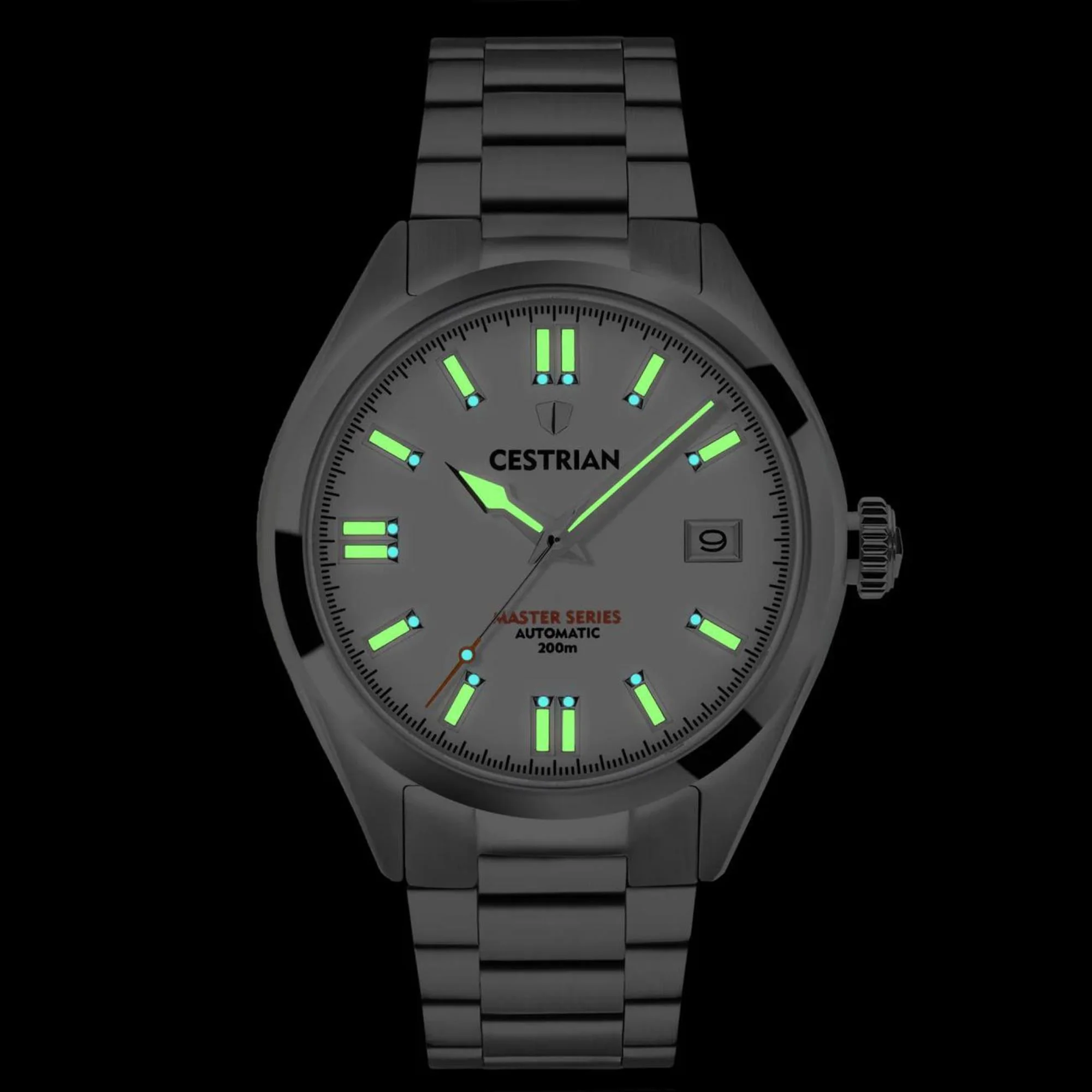 Cestrian Master Series V2 White Dial Steel Bracelet Automatic Men's Watch CM011B0660 - Image 10