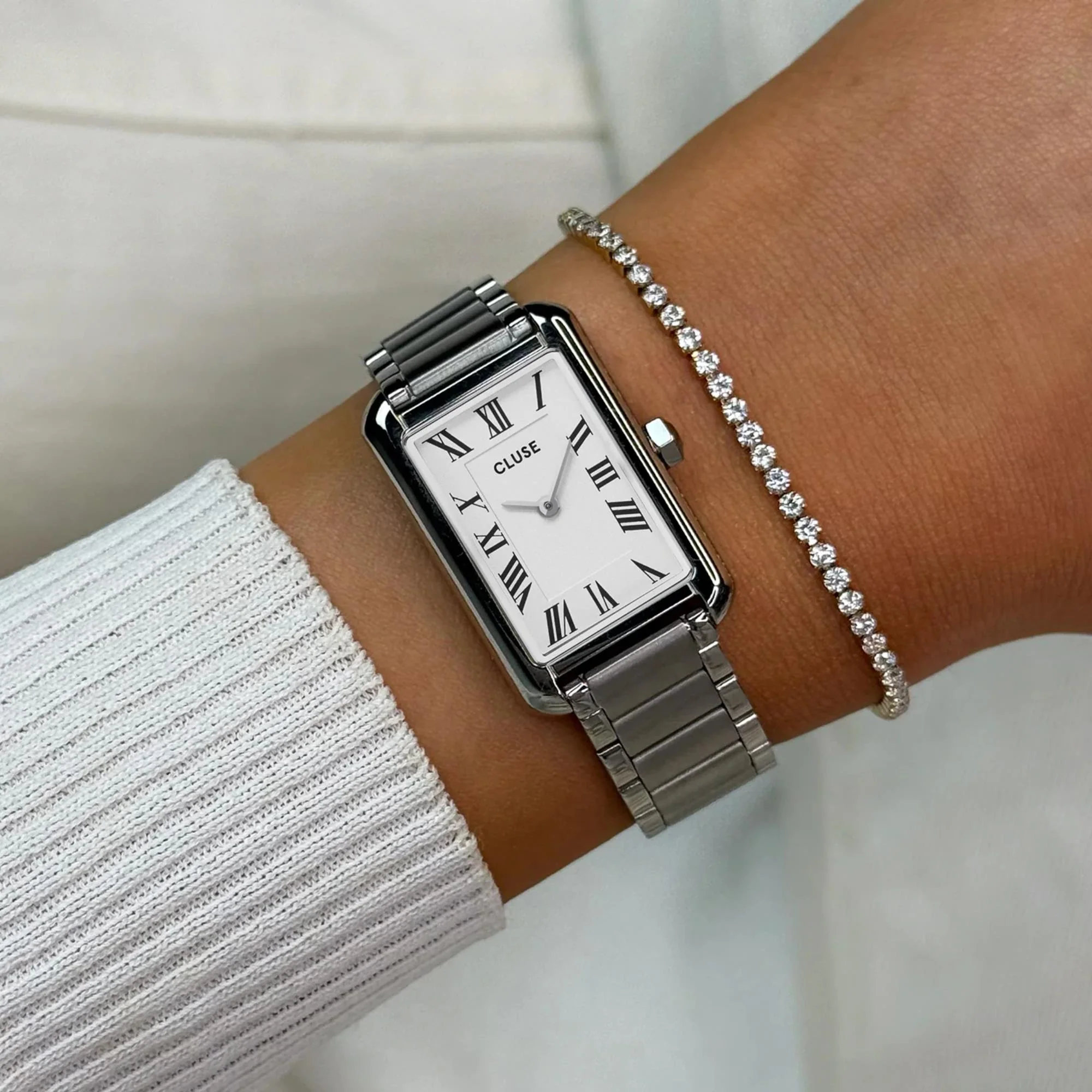 CLUSE Belisenna Quartz White Dial Steel Strap Women's Watch CW15002 - Image 2