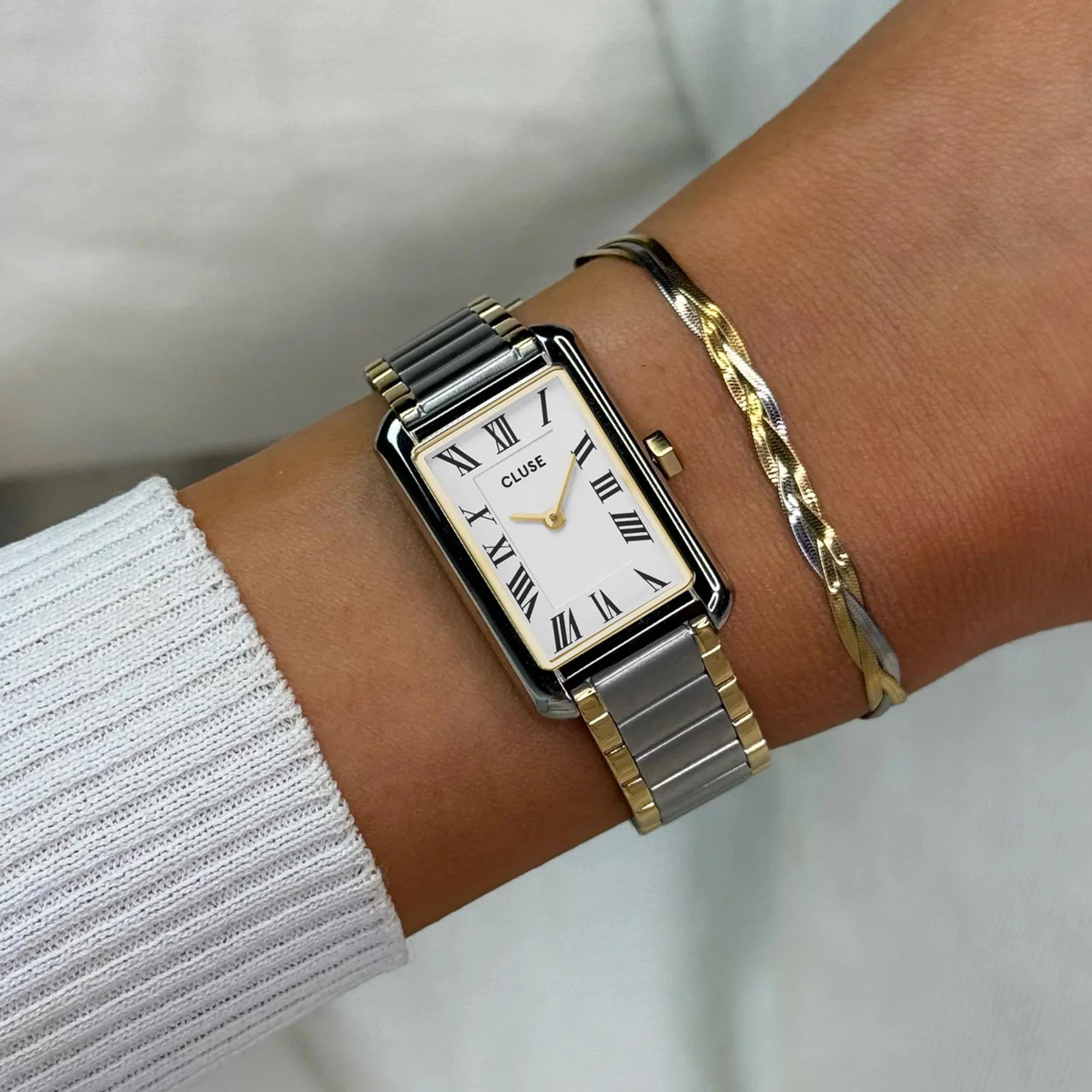 CLUSE Belisenna Quartz White Dial Steel Strap Women's Watch CW15003 - Image 2