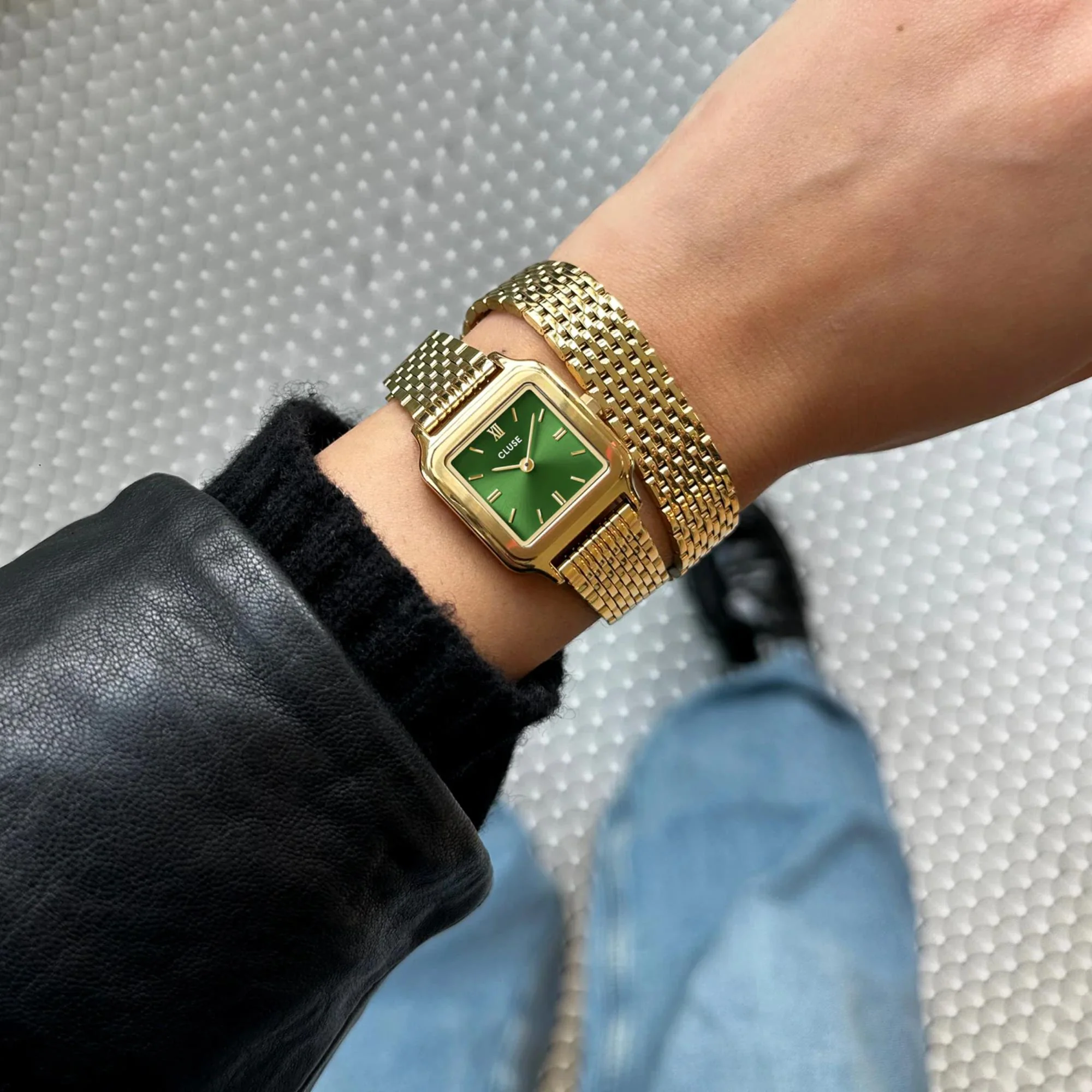 CLUSE Gracieuse Petite Quartz Green Dial Steel Strap Women's Watch CW11811 - Image 16