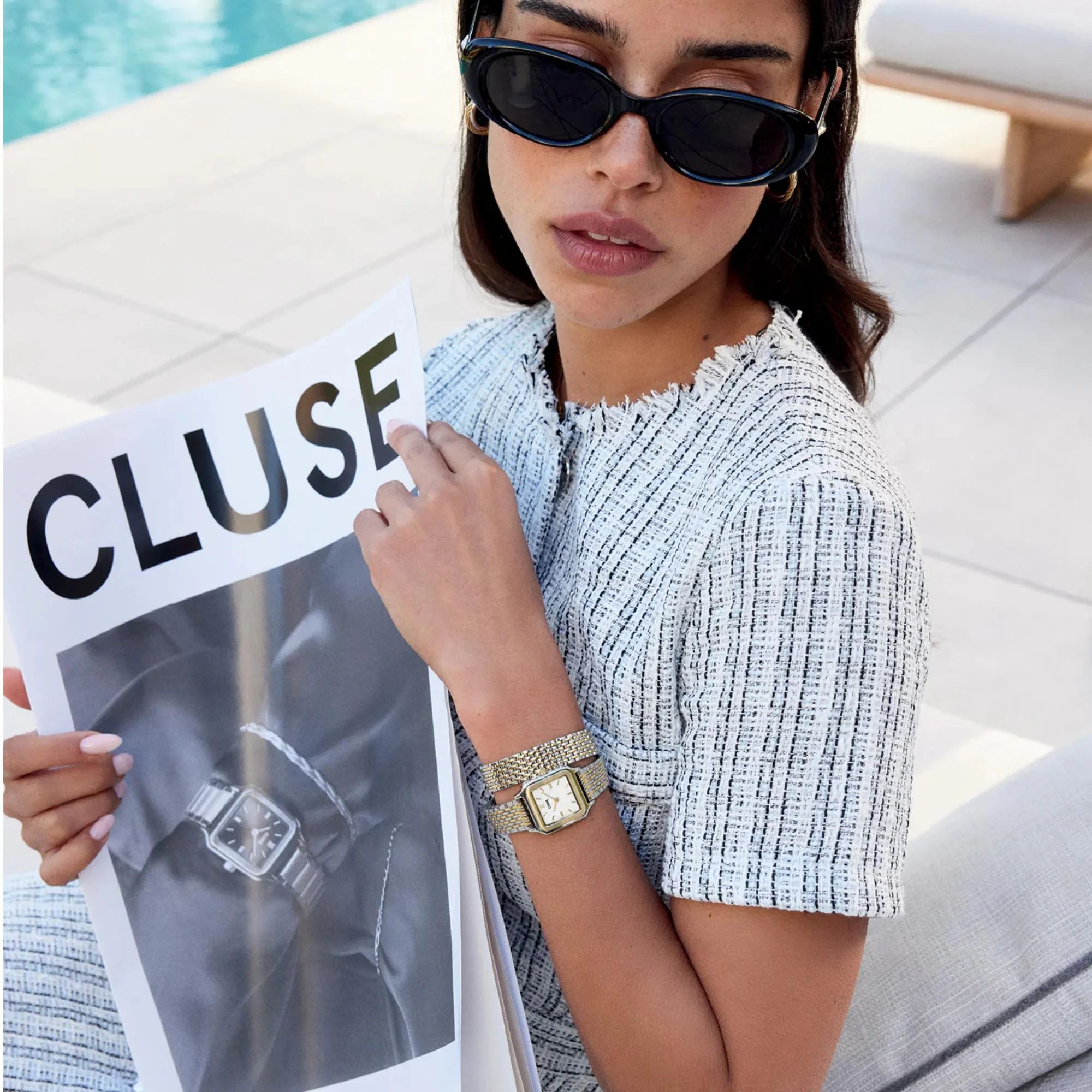 CLUSE Gracieuse Petite Quartz White Dial Steel Strap Women's Watch CW11814 - Image 25