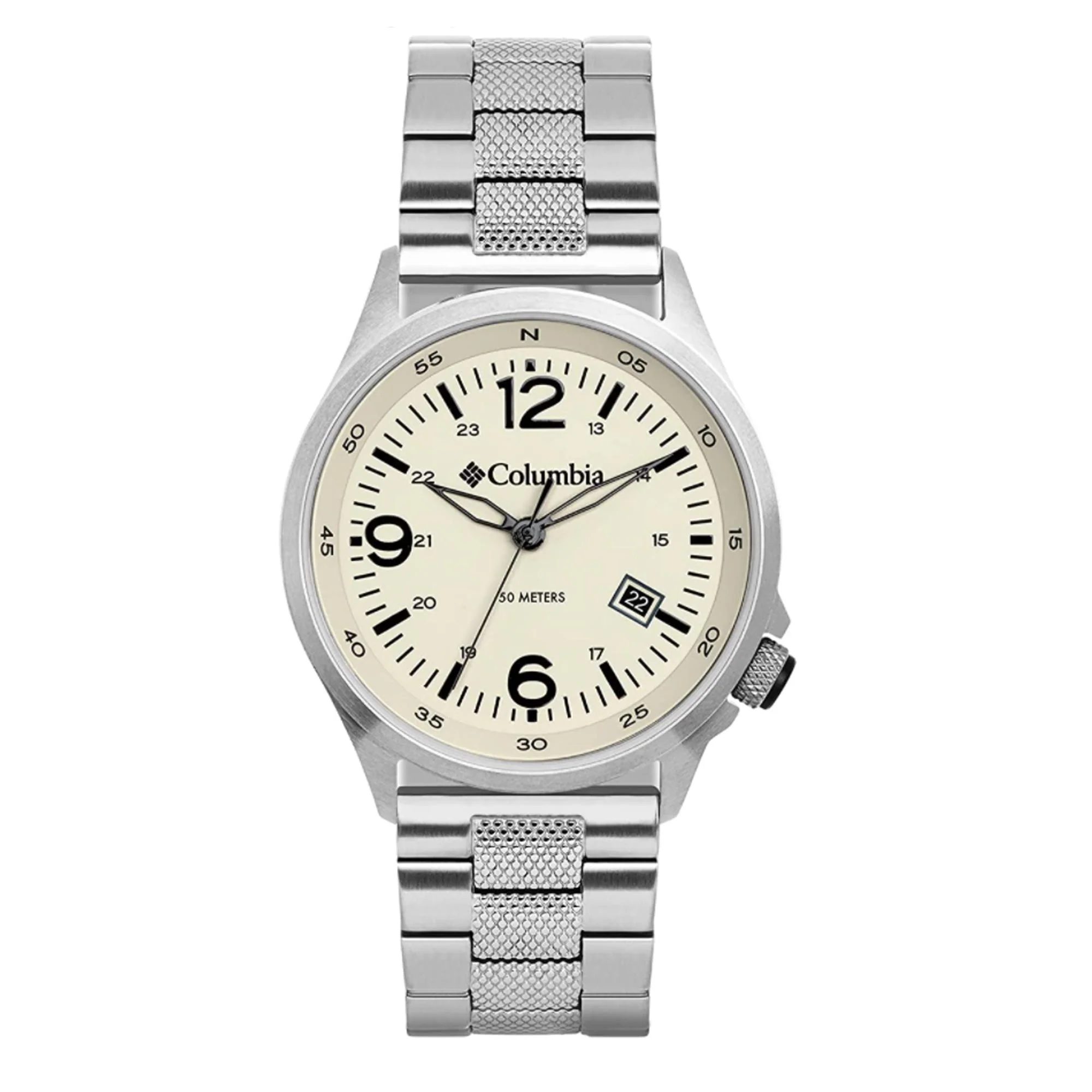 Columbia Canyon Ridge Quartz Chalk Dial Stainless Steel Bracelet Mens Watch CSC02-016 - Image 4