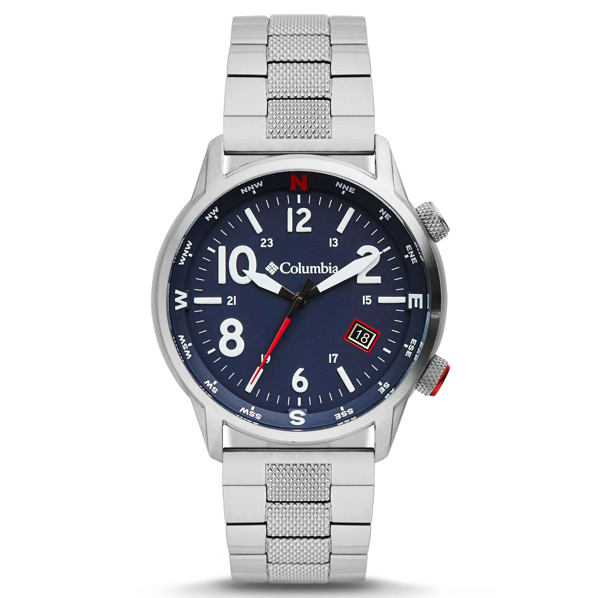 Columbia Outbacker Quartz Navy Blue Dial Silver Stainless Steel Bracelet Men's Watch CSC01-007 - Image 25