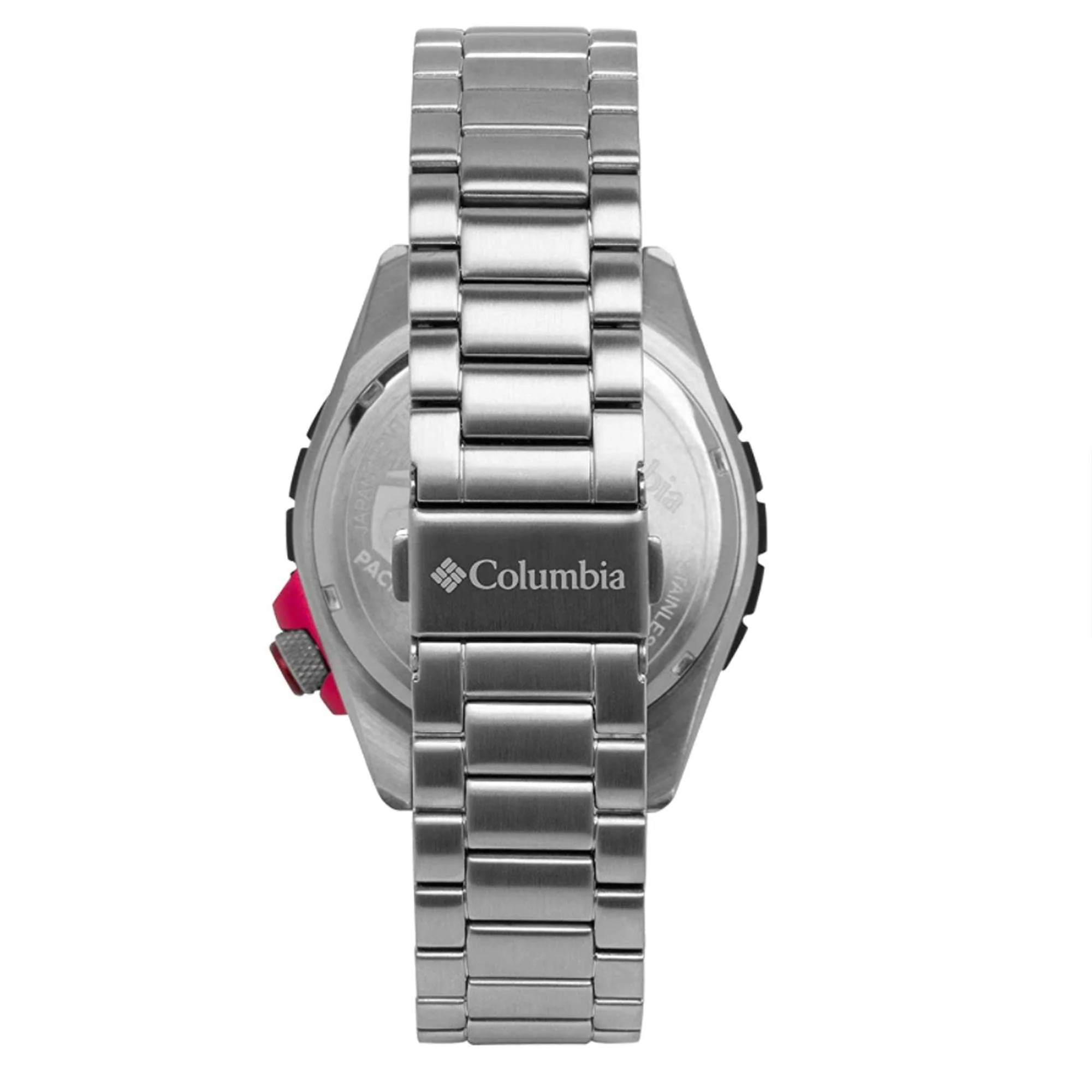 Columbia Pacific Outlander Diving Quartz Black Dial Steel Strap Men's Watch CSC04-007 - Image 3