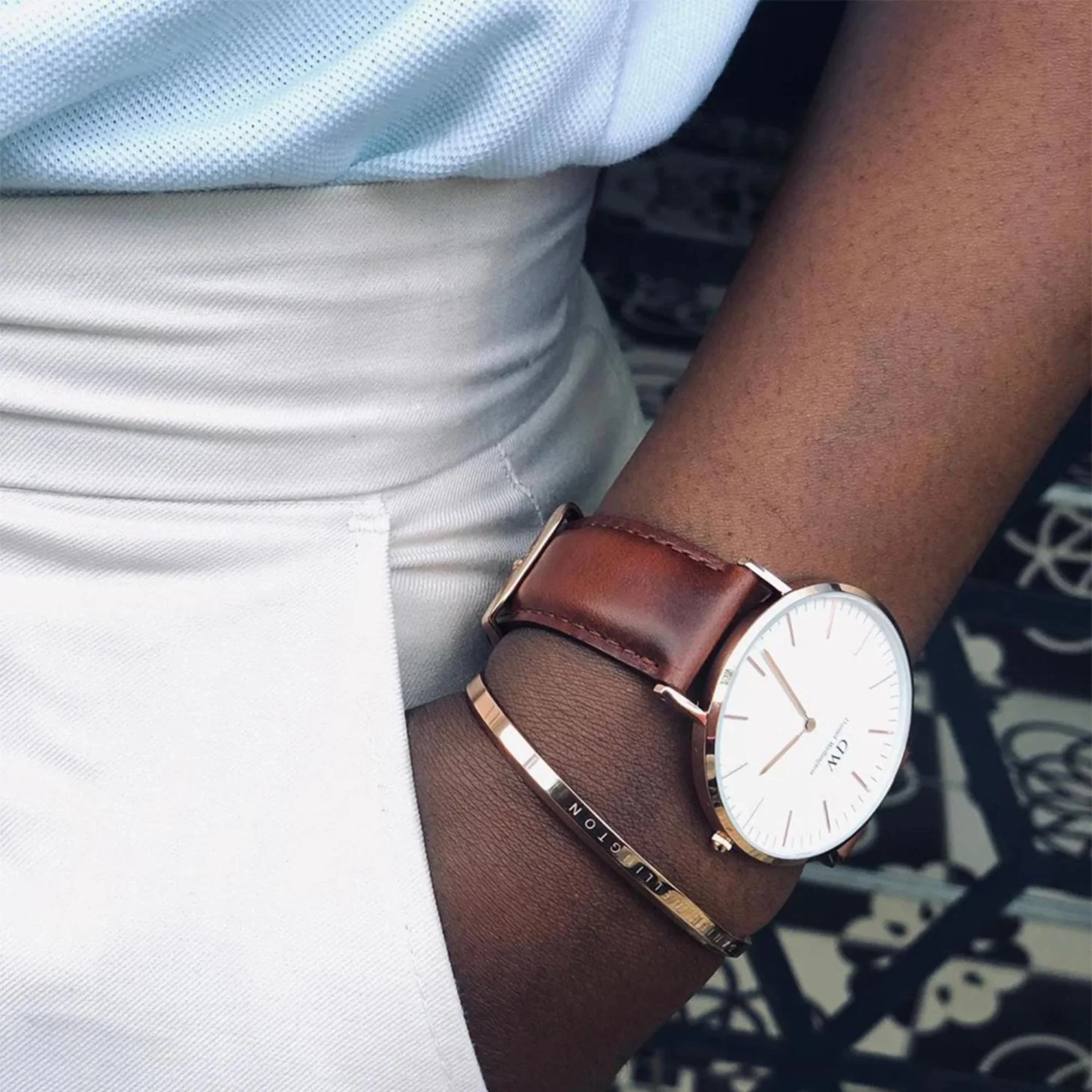 Daniel Wellington Classic White Dial Leather Strap Men’s Watch DW00100006 - Image 16