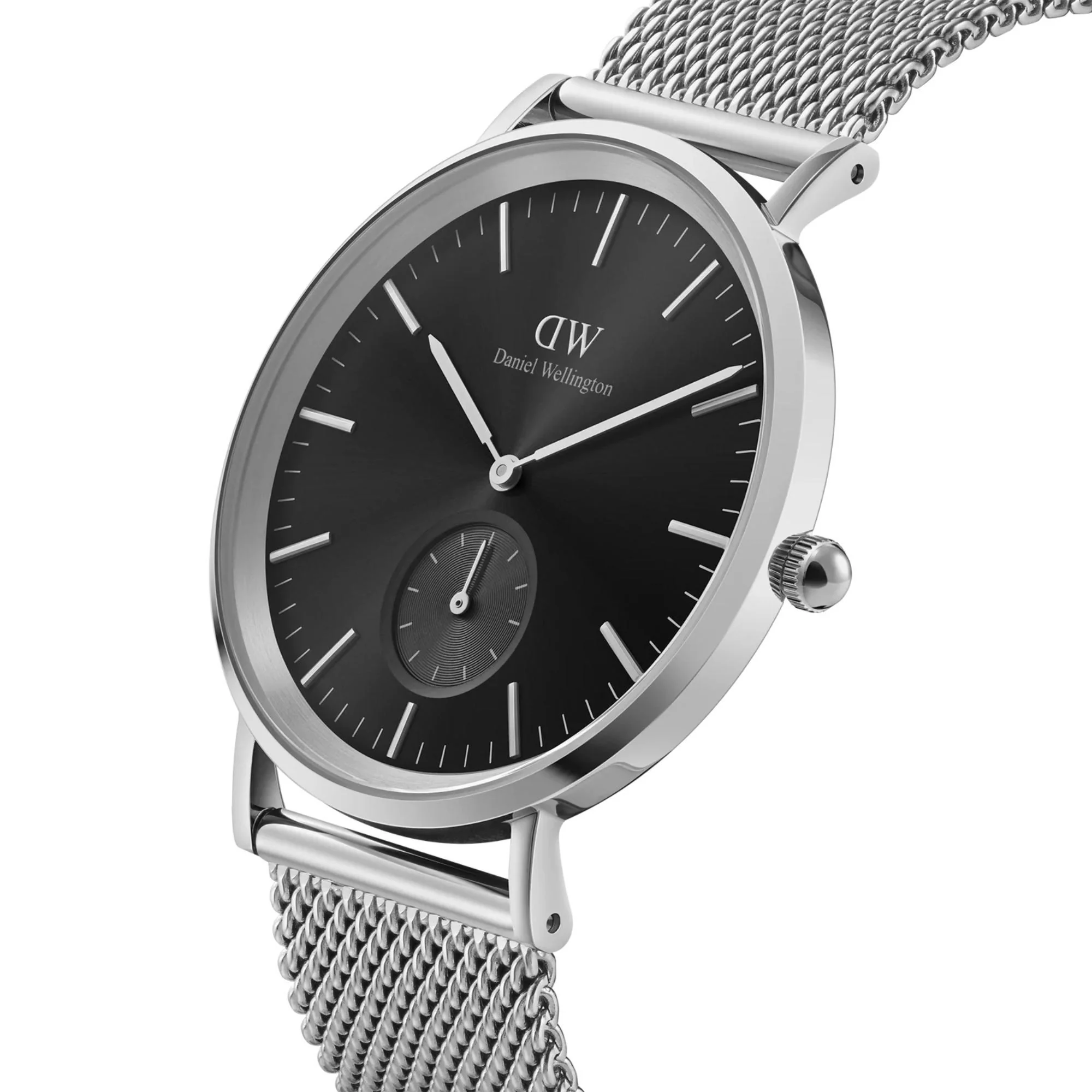 Daniel Wellington Classic Black Dial Steel Strap Men’s Watch DW00100711 - Image 3