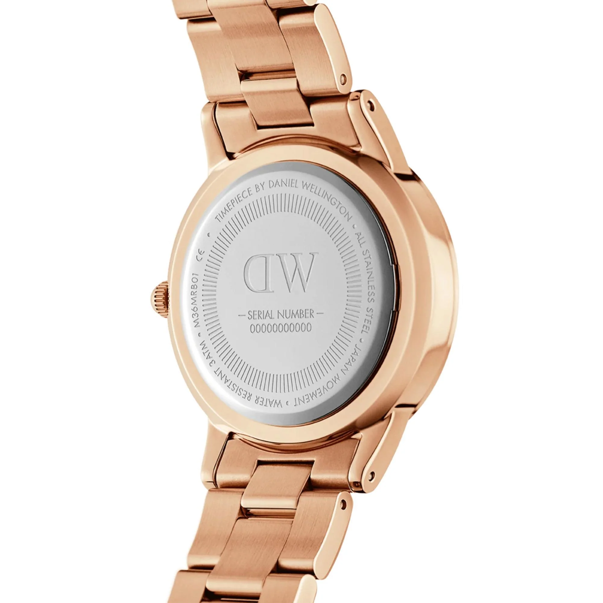 Daniel Wellington Iconic Link Rose Gold Black Dial Men’s Watch DW00100212 - Image 4