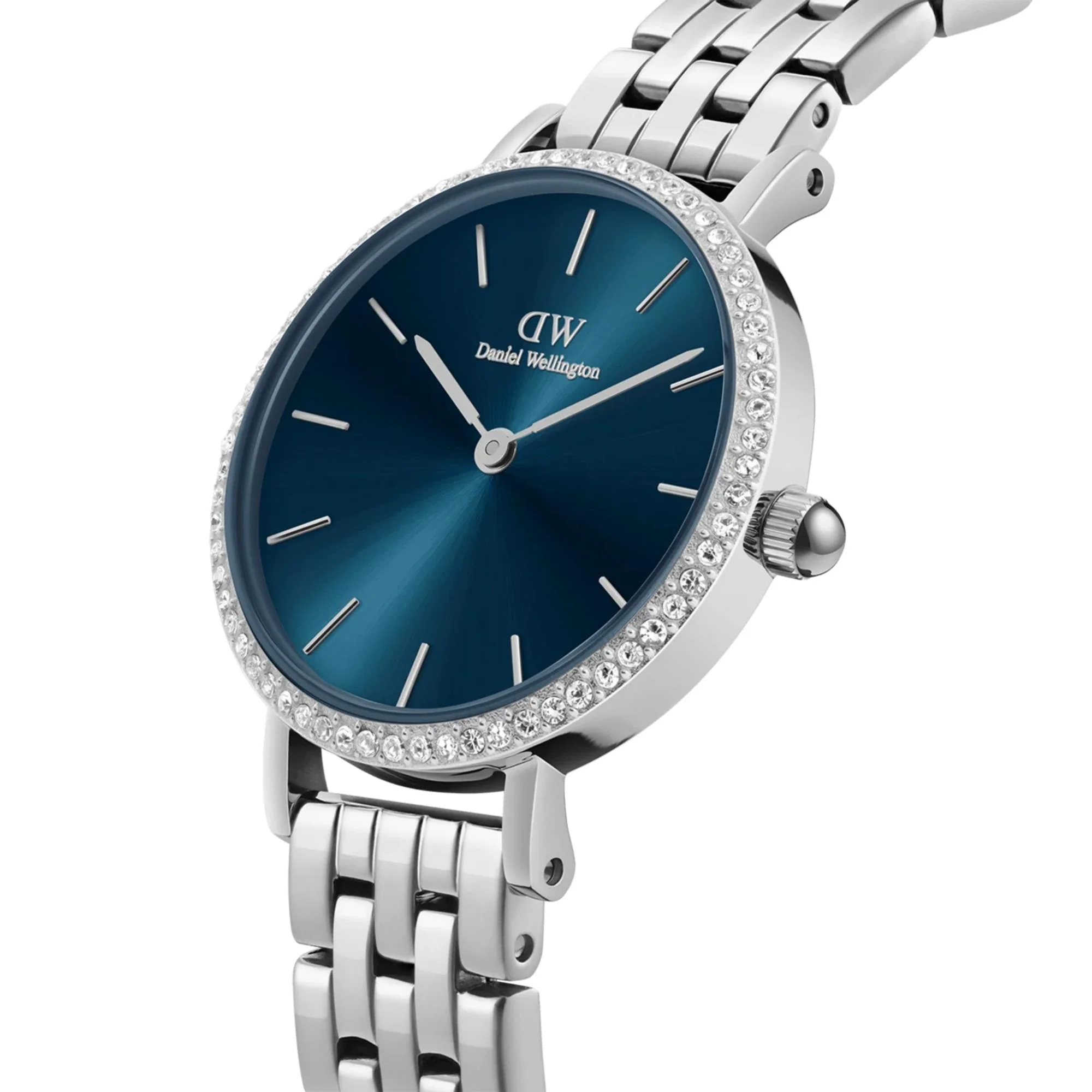 Daniel Wellington Petite Arctic Blue Sunray Dial Stainless Steel Strap Women's Watch DW00100664 - Image 3
