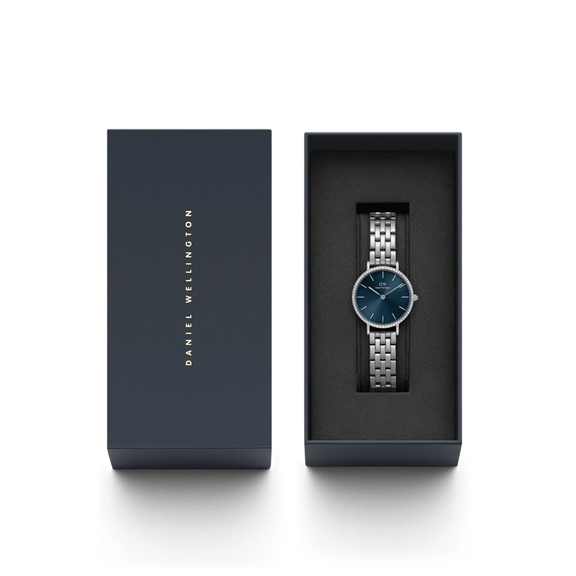 Daniel Wellington Petite Arctic Blue Sunray Dial Stainless Steel Strap Women's Watch DW00100664 - Image 5