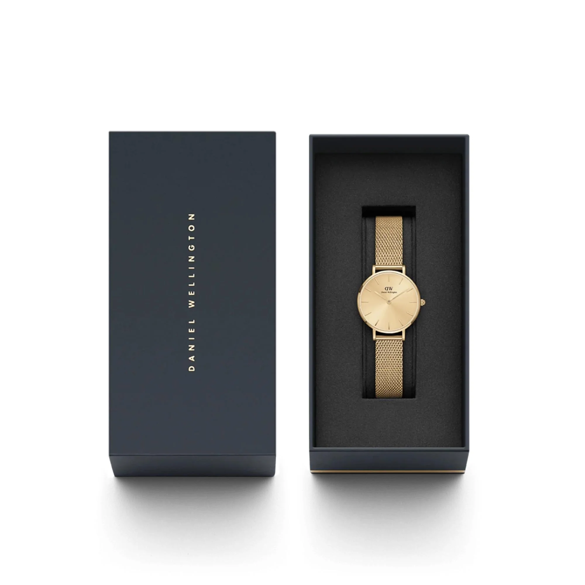Daniel Wellington Petite Gold Dial Stainless Steel Strap Women's Watch DW00100473 - Image 5