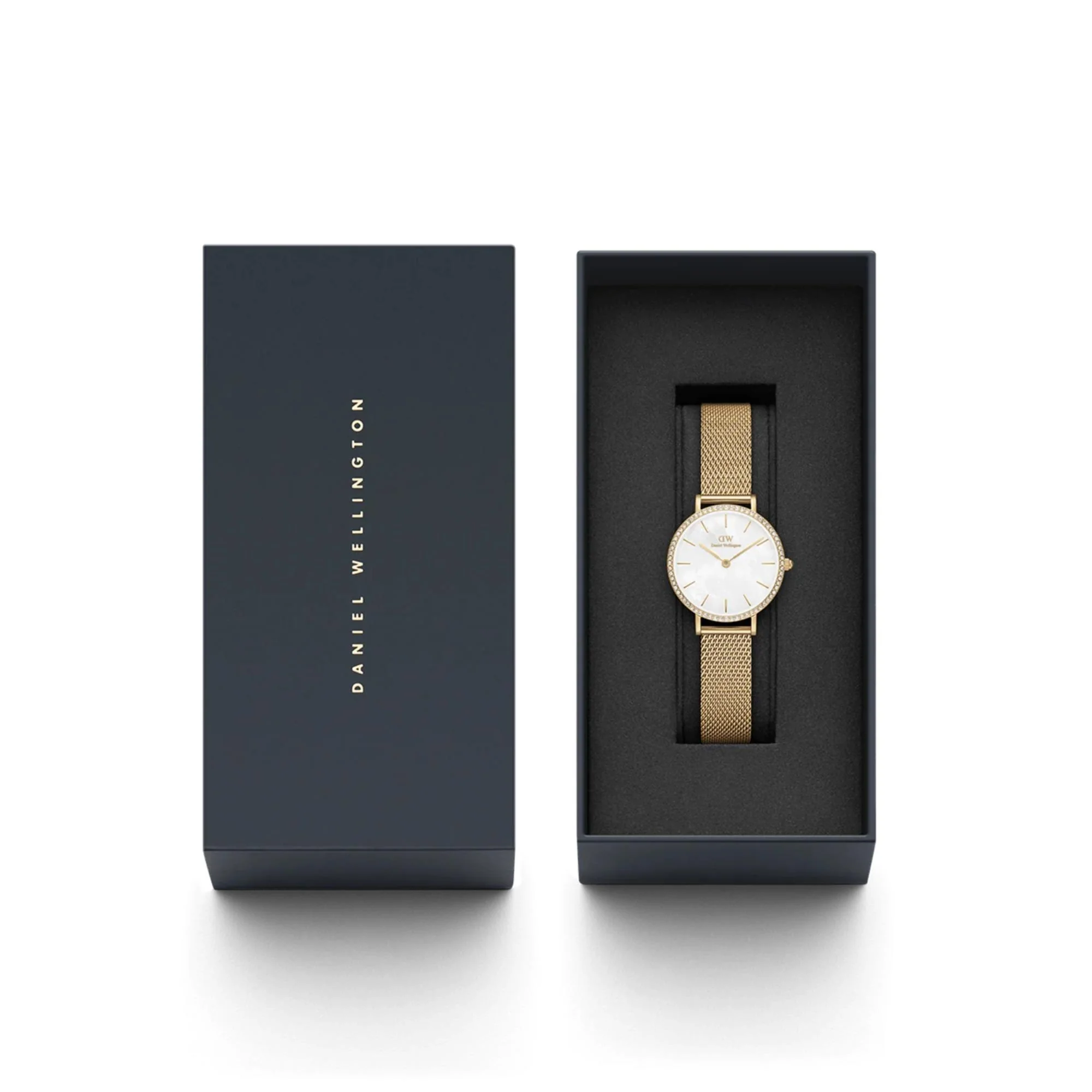 Daniel Wellington Petite White Mother of Pearl Dial Stainless Steel Strap Women's Watch DW00100662 - Image 4