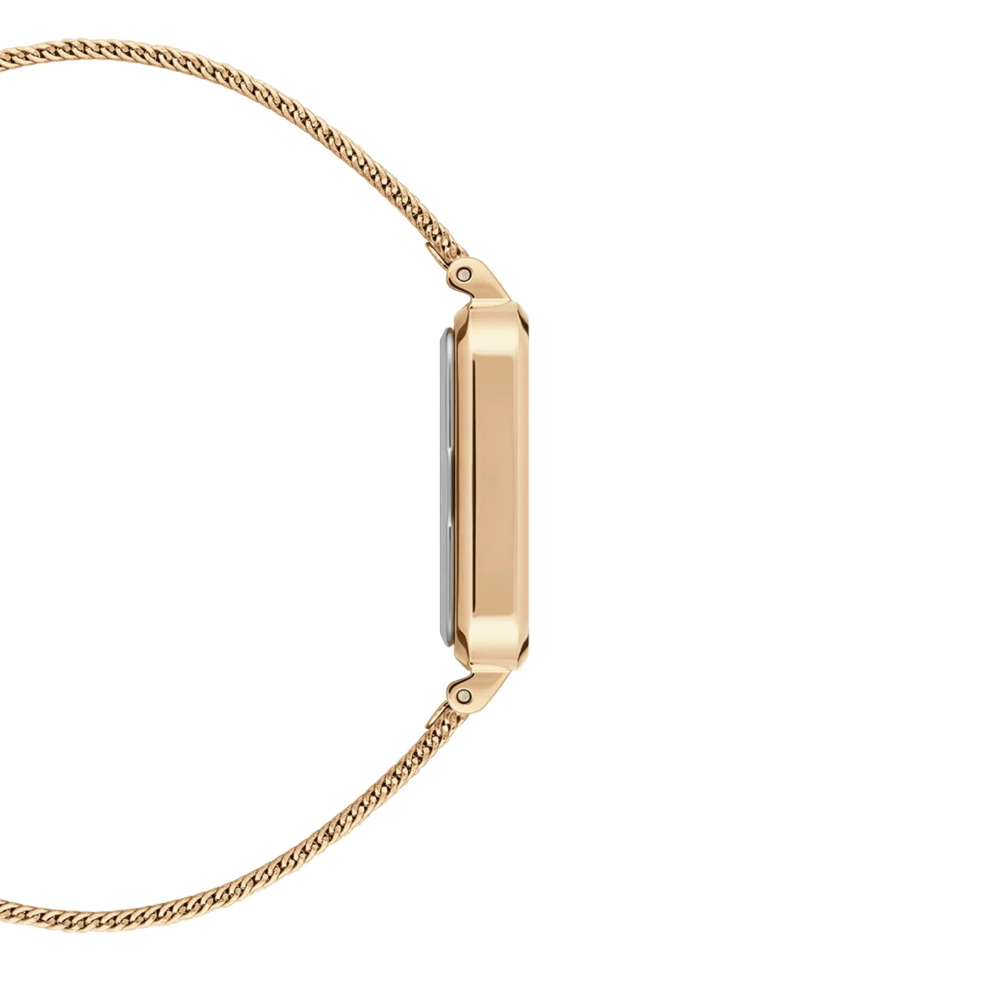 Daniel Wellington Quadro Unitone Gold Dial Stainless Steel Strap Women's Watch DW00100485 - Image 5