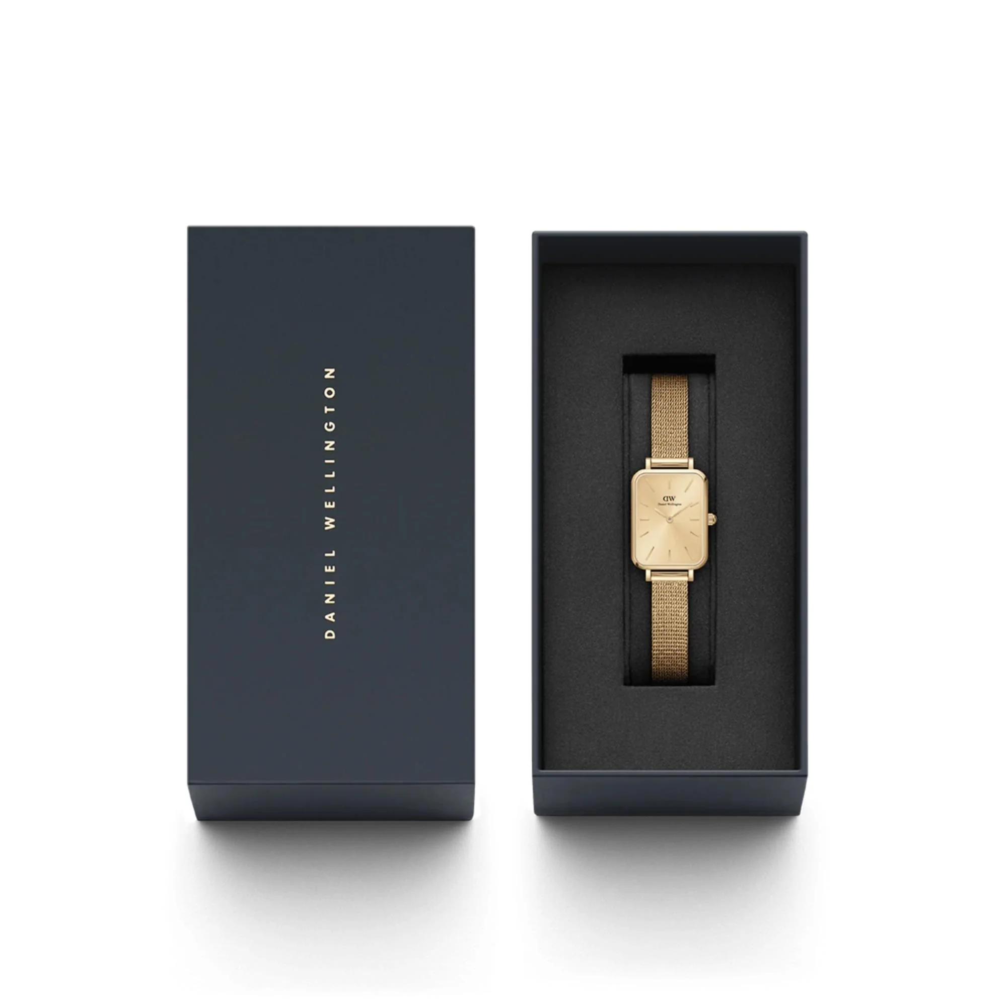 Daniel Wellington Quadro Unitone Gold Dial Stainless Steel Strap Women's Watch DW00100485 - Image 7