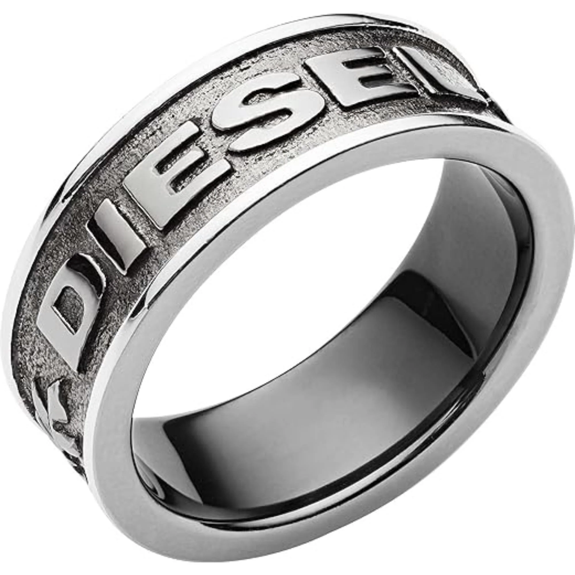 Diesel Menās Gunmetal-Tone Stainless Steel Ring DX1108060-8