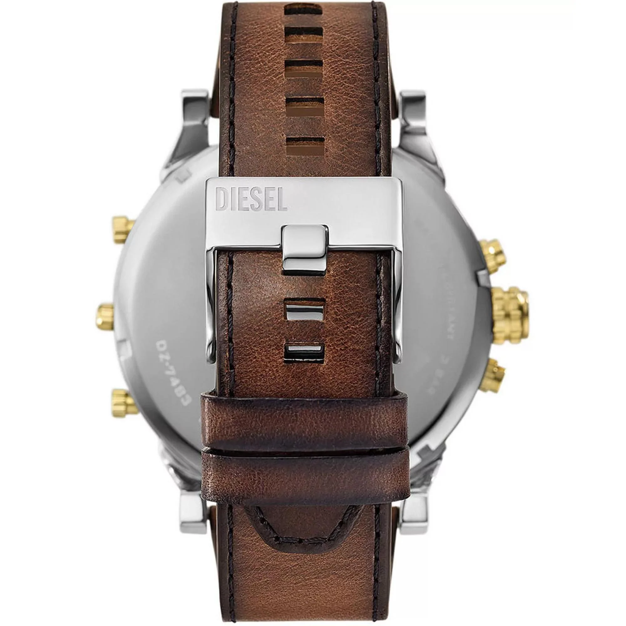 Diesel Mr. Daddy 2.0 Chronograph White Dial Leather Strap Men's Watch DZ7483 - Image 4