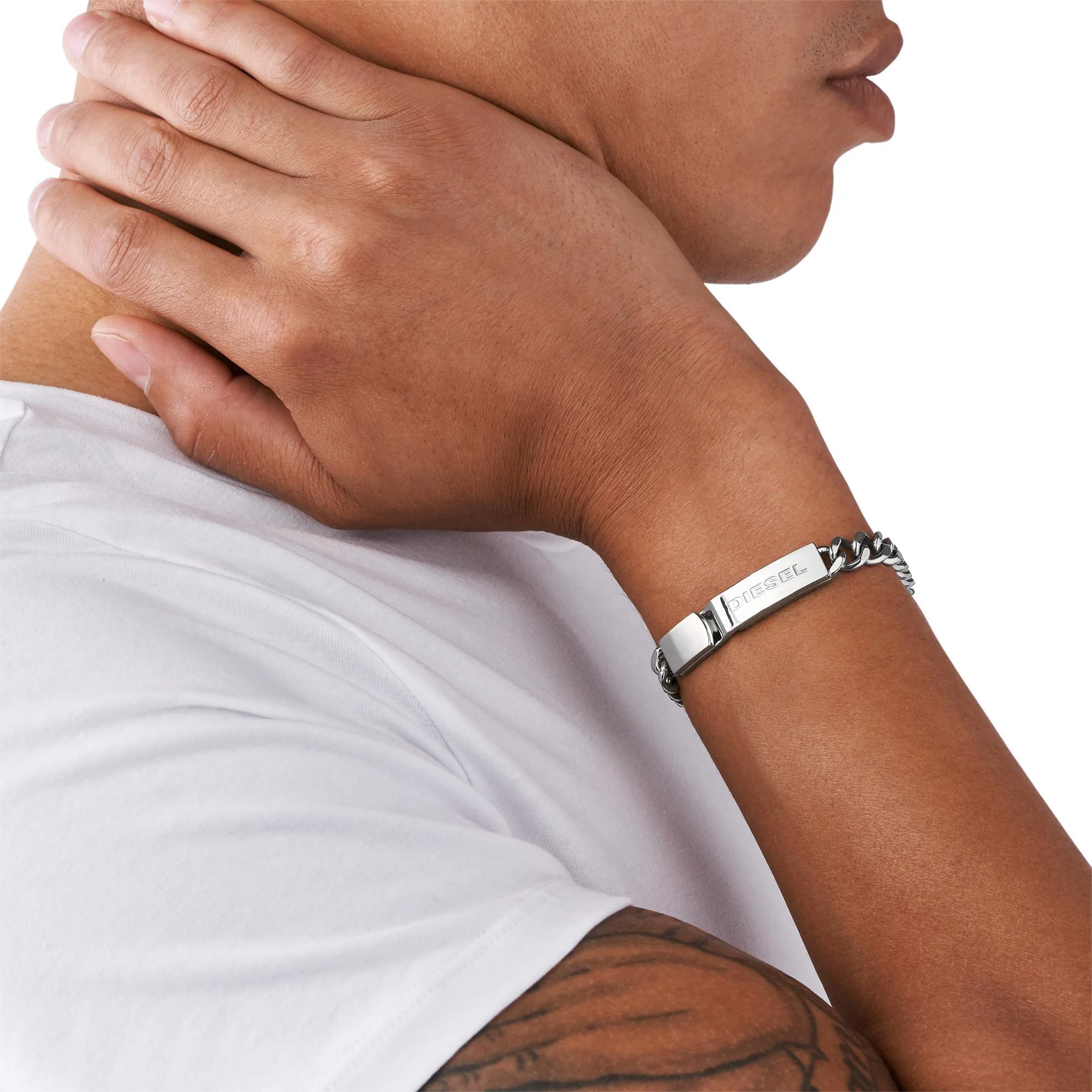 Diesel Stacked Stainless-Steel Bracelet Men’s DX0966040 - Image 6