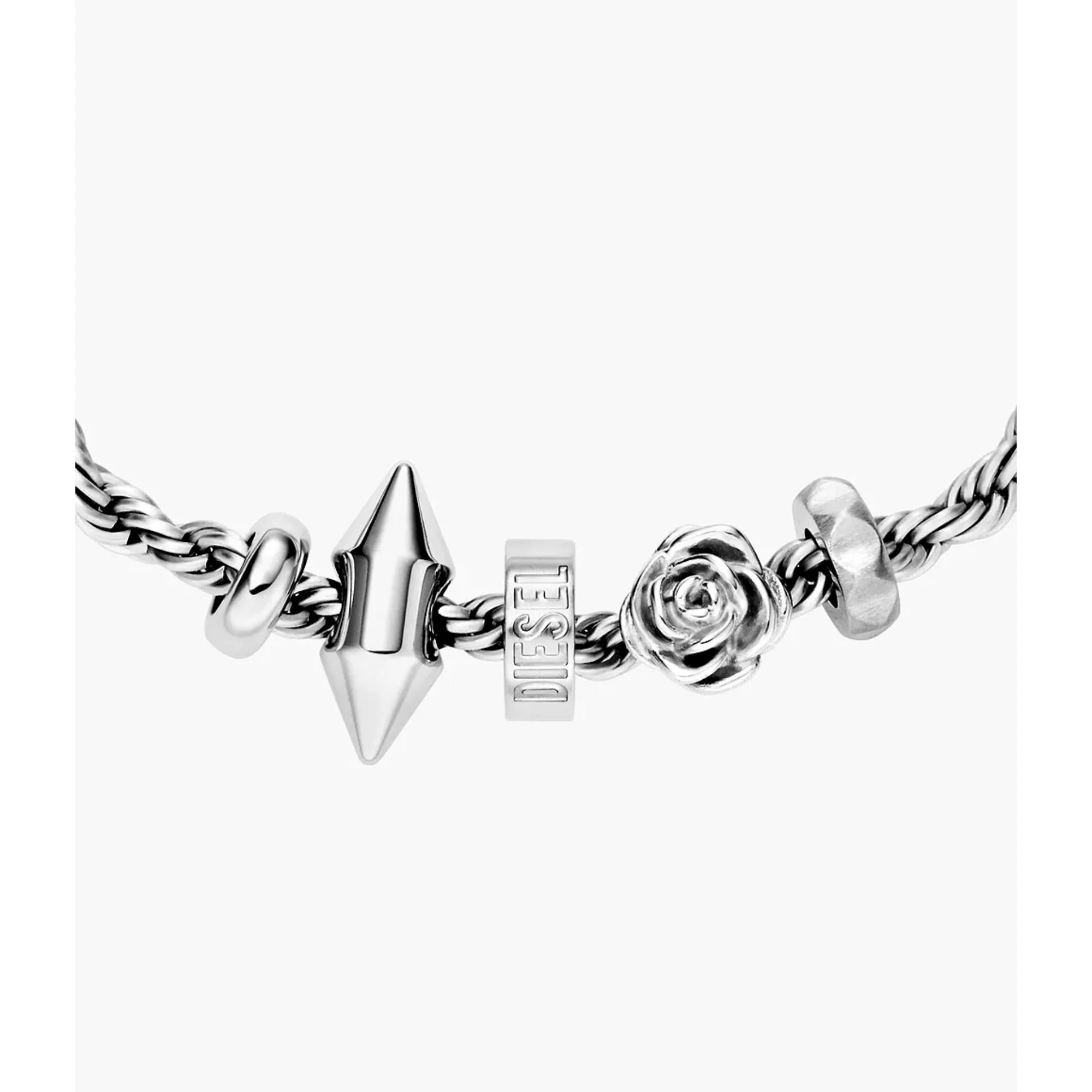 Diesel Stainless Steel Charm Unisex Bracelet DX1622040 - Image 4